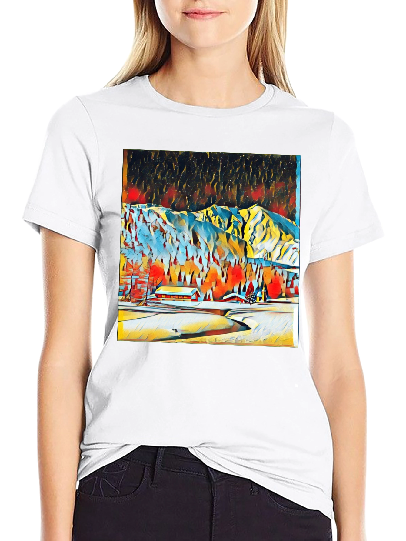Winter Mountain Art Tee
