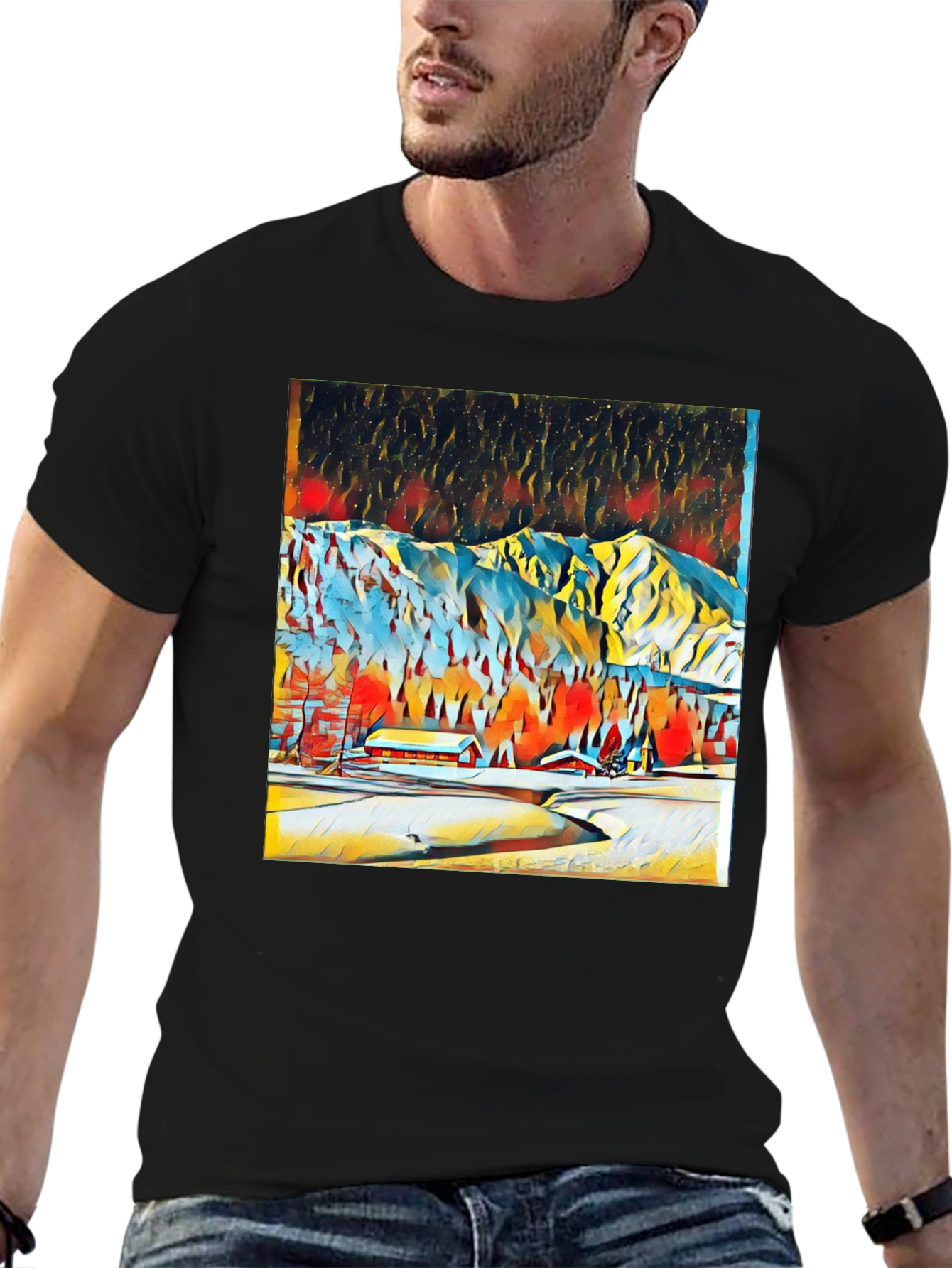 Winter Mountain Art Tee
