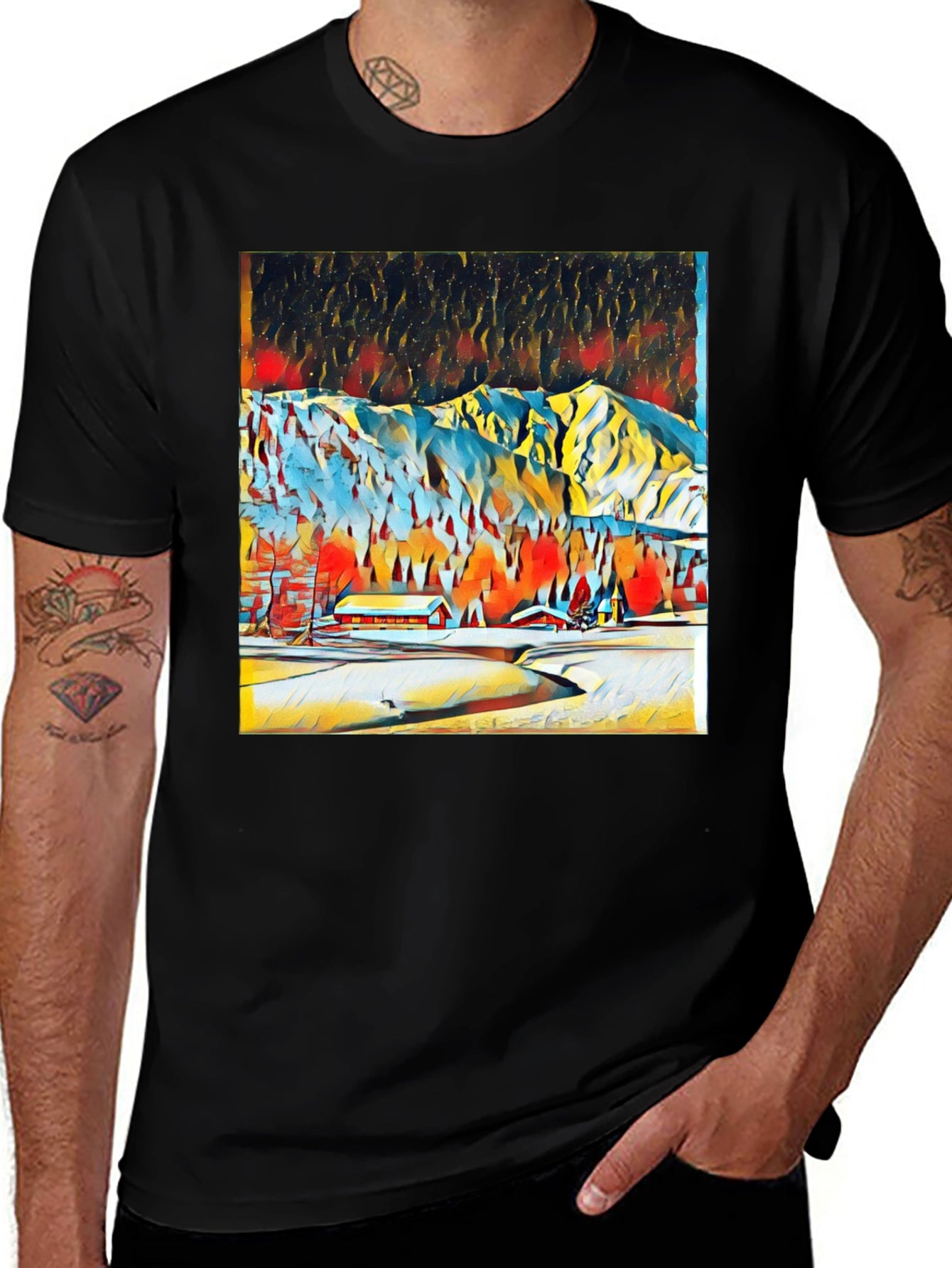 Winter Mountain Art Tee