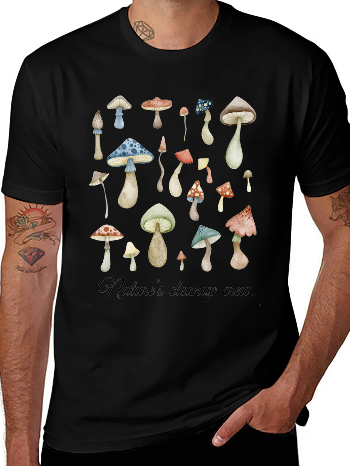 Natures Cleanup Crew Mushroom T-Shirt