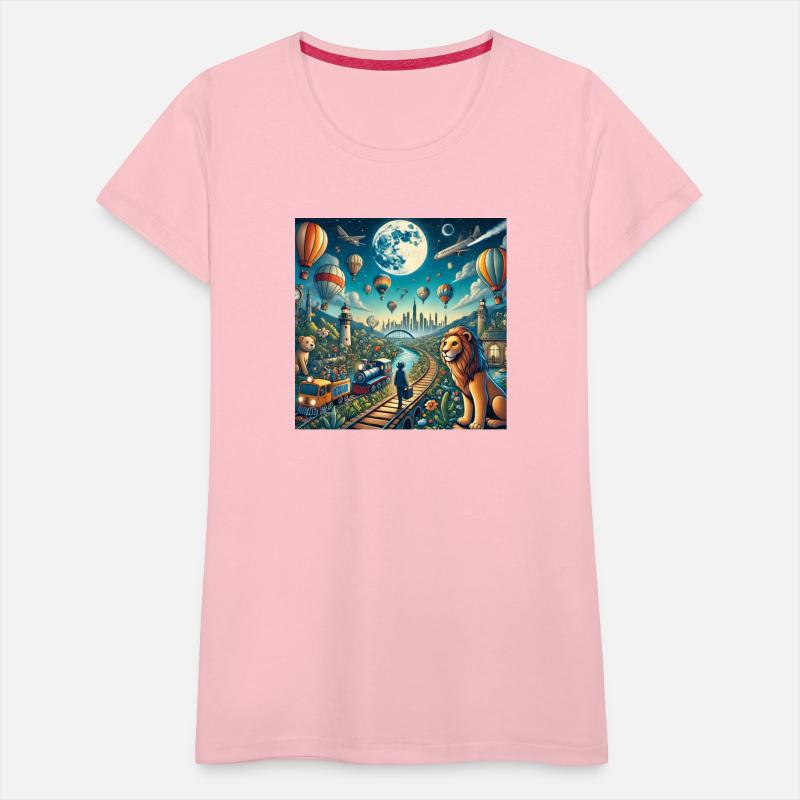 A fantasy world filled with magical trains and bal