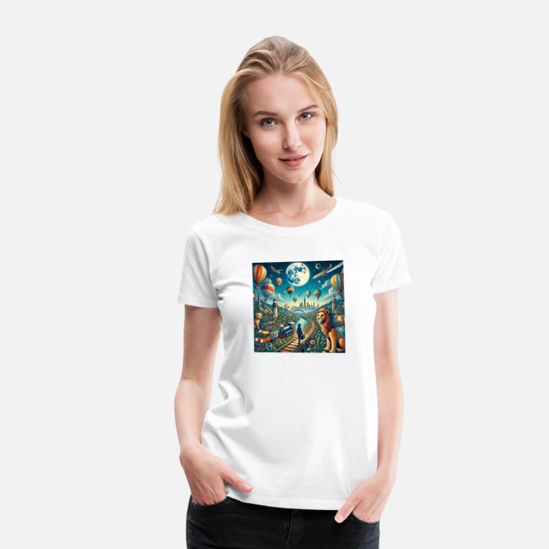 A fantasy world filled with magical trains and bal