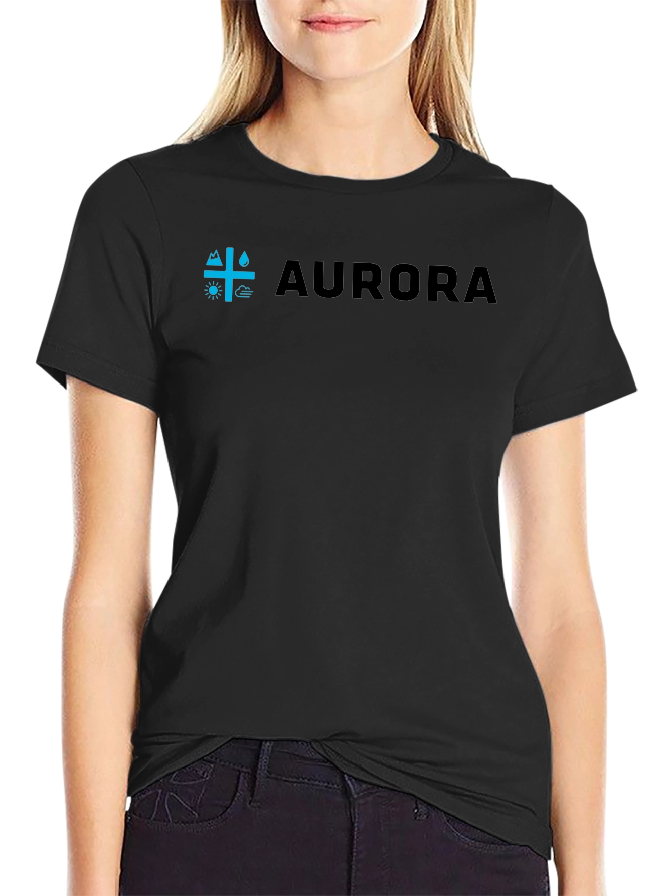 Aurora Nature Element Tee - Black Unisex