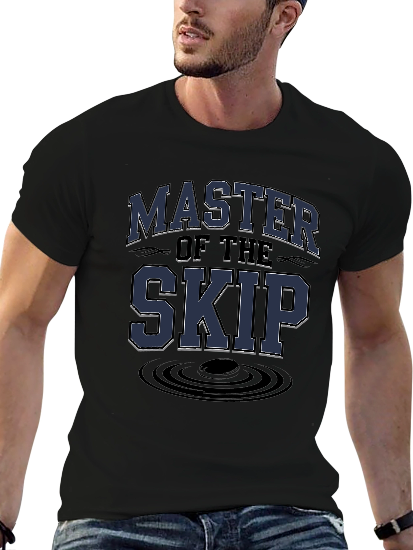Master of the Skip Black Graphic T-Shirt