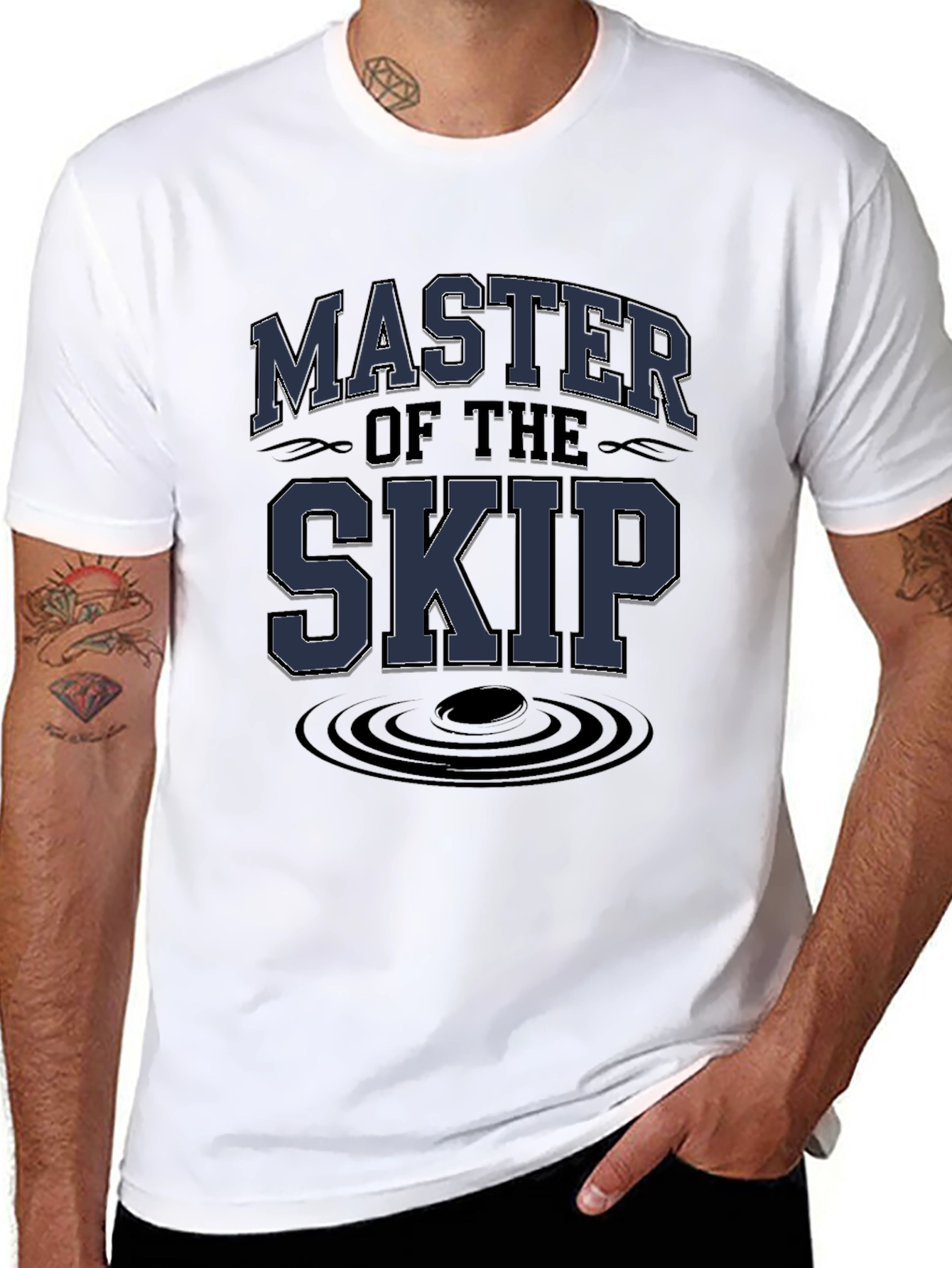 Master of the Skip Black Graphic T-Shirt