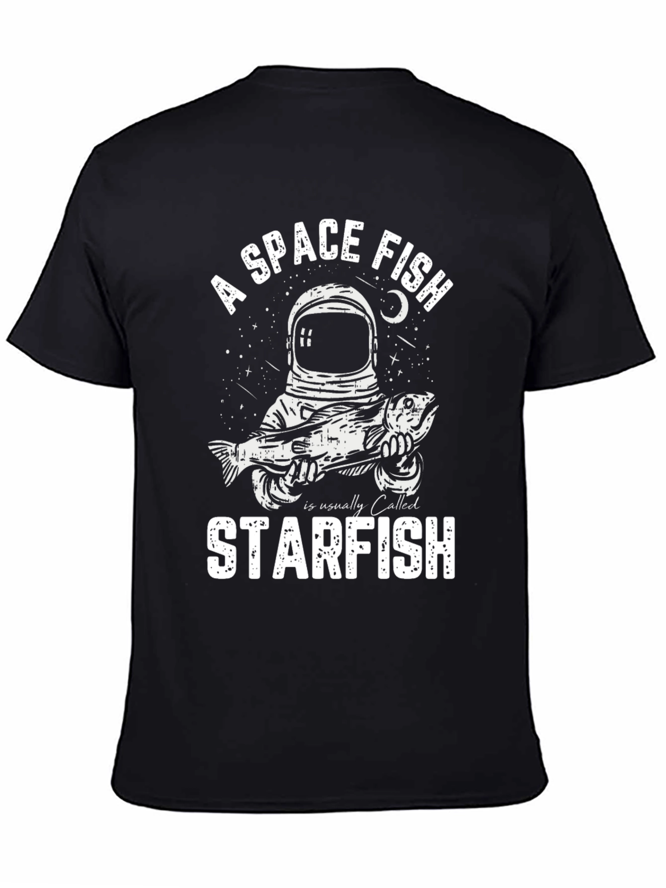 A Space Fish Starfish Graphic Tee