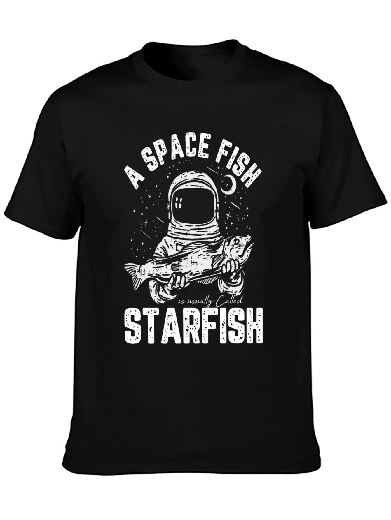 A Space Fish Starfish Graphic Tee