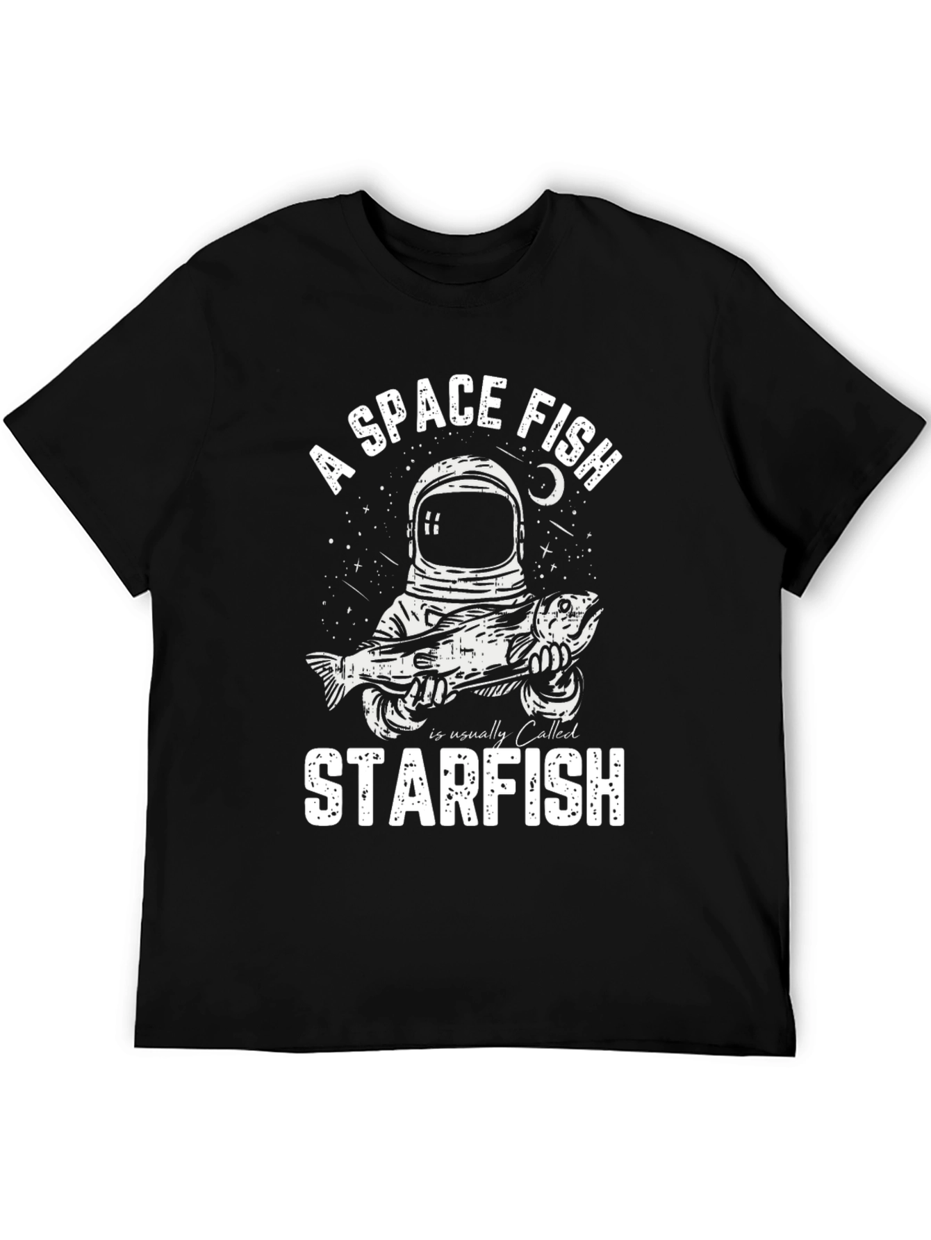 A Space Fish Starfish Graphic Tee