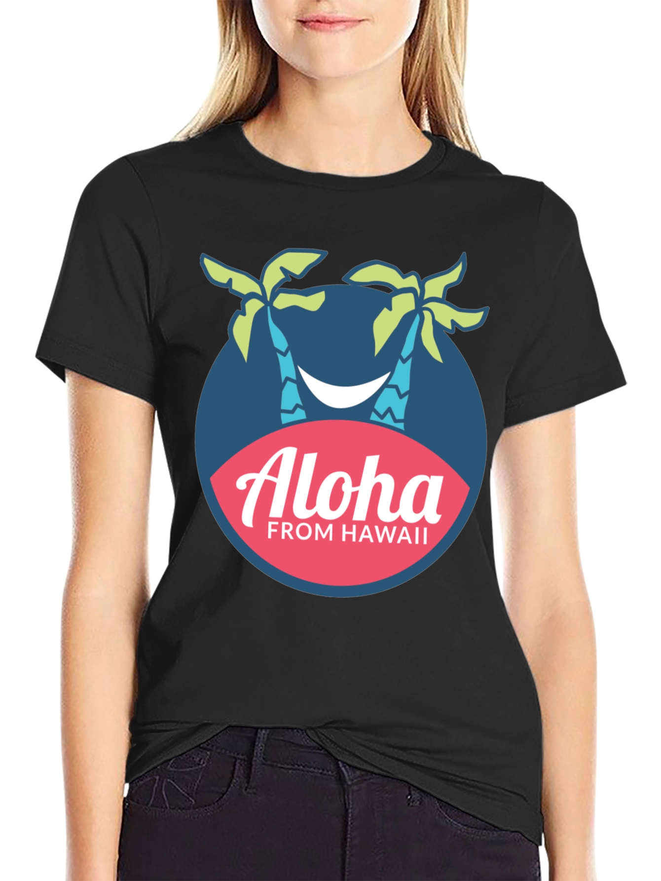 Aloha From Hawaii Palm Tree Graphic T-Shirt