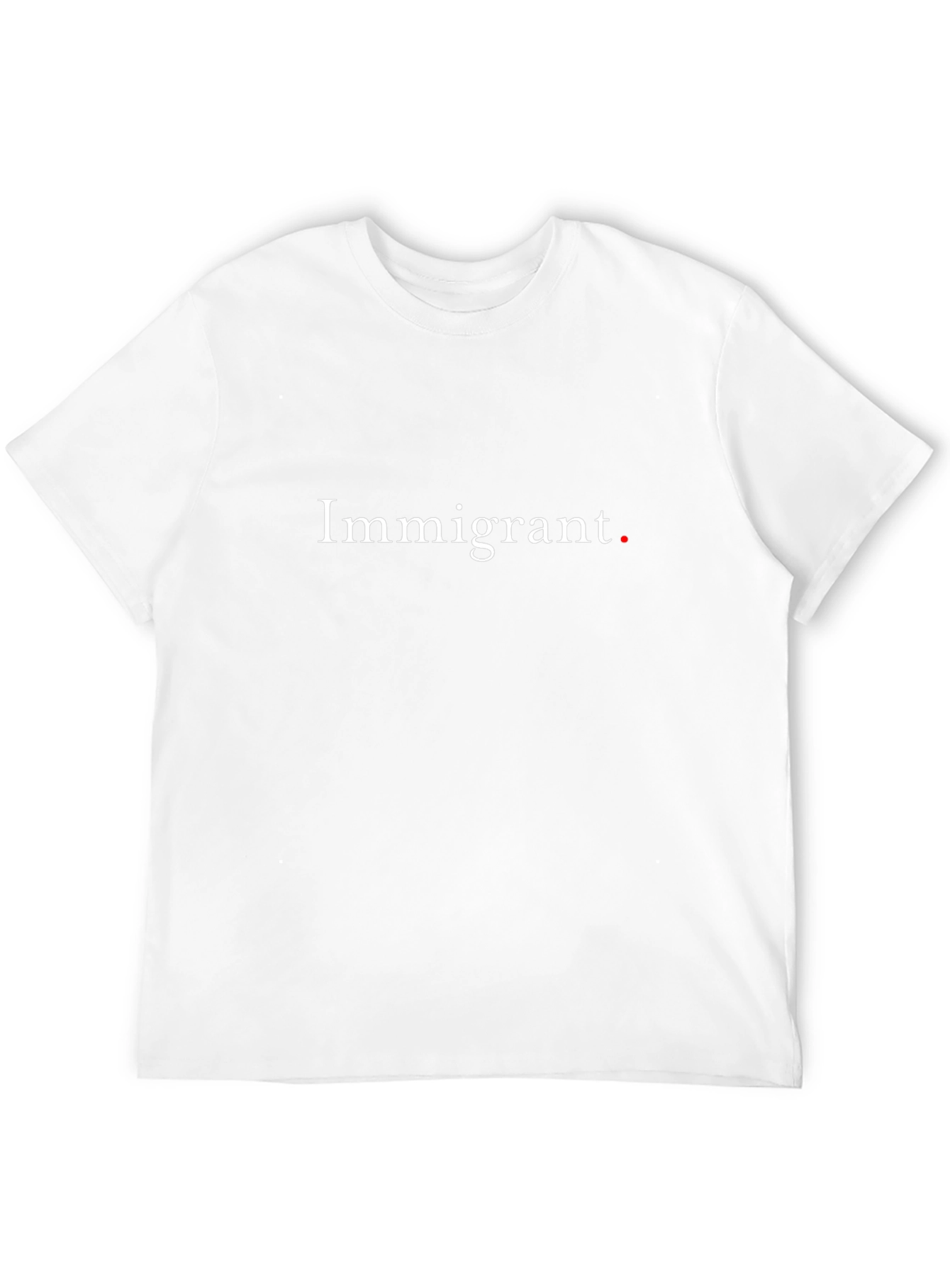 Immigrant Statement T-Shirt - Black
