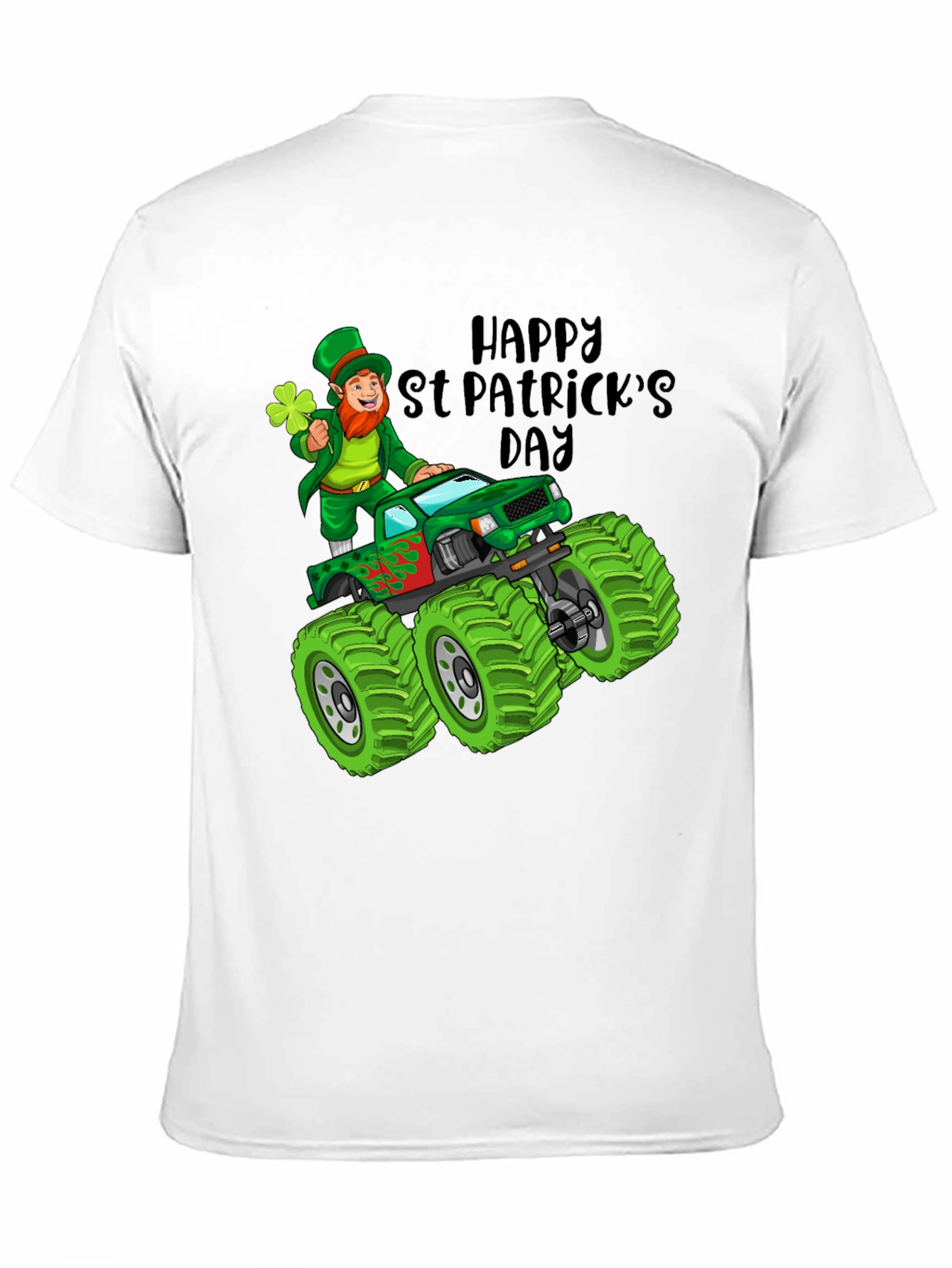 St. Patricks Day Leprechaun Monster Truck T-Shirt