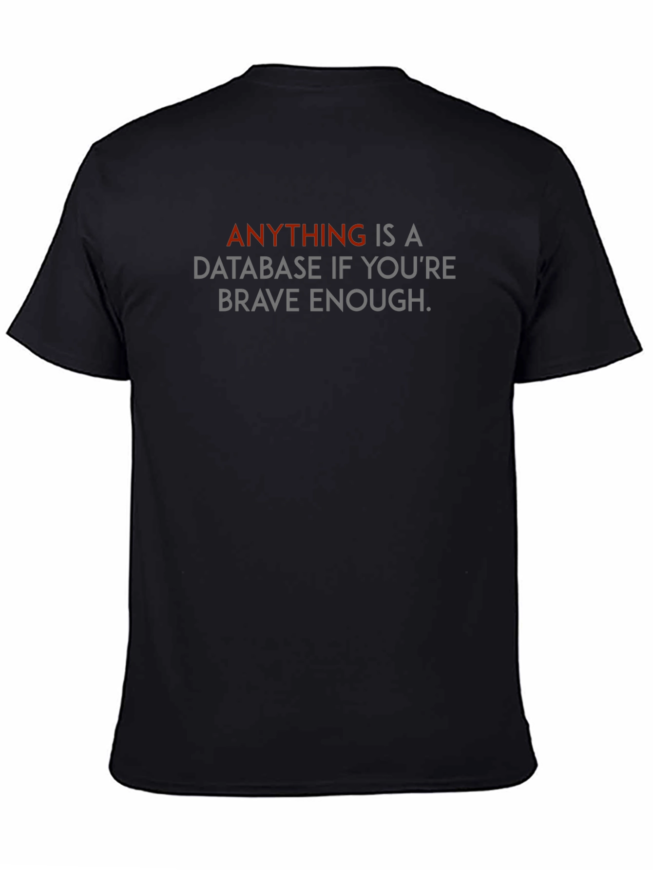 Database Developer T-Shirt - Anything is a Database