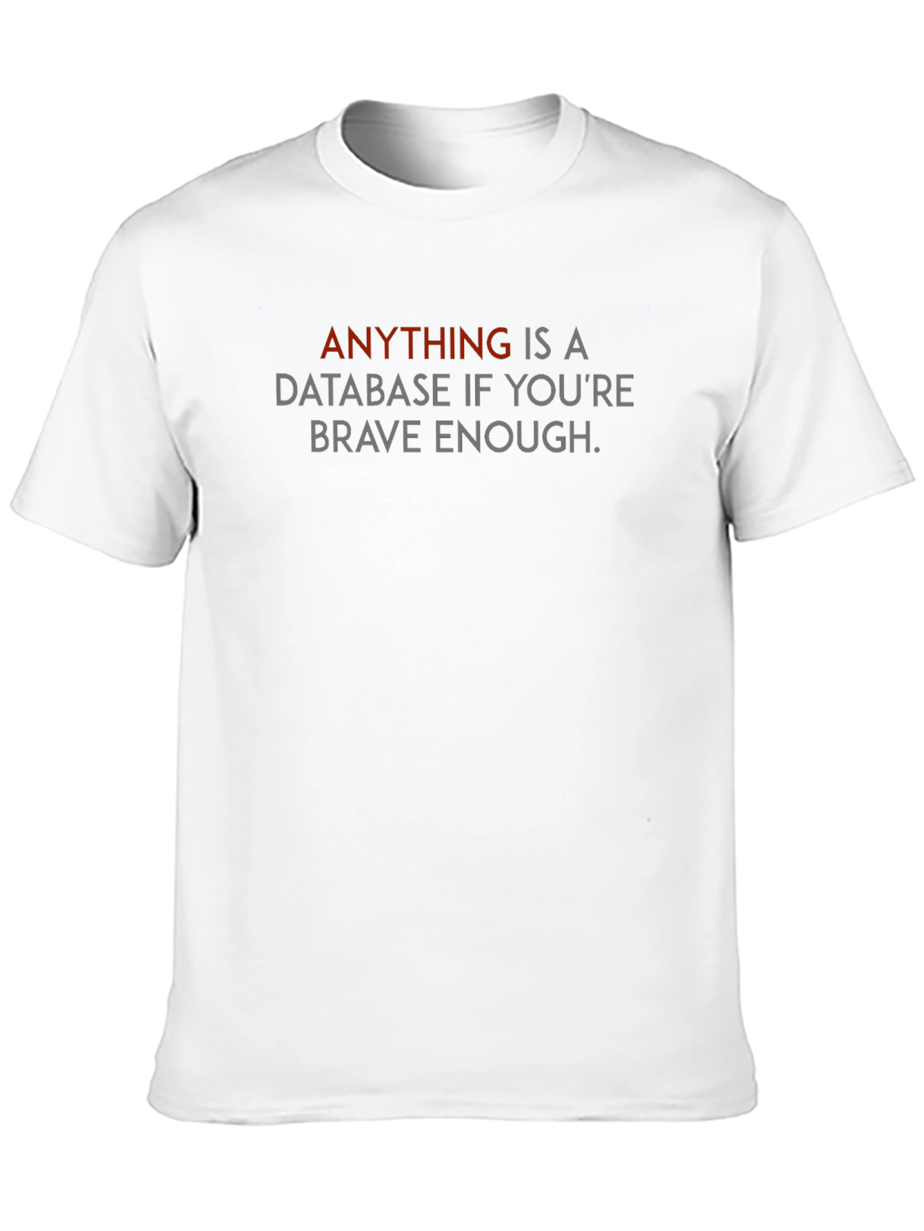 Database Developer T-Shirt - Anything is a Database