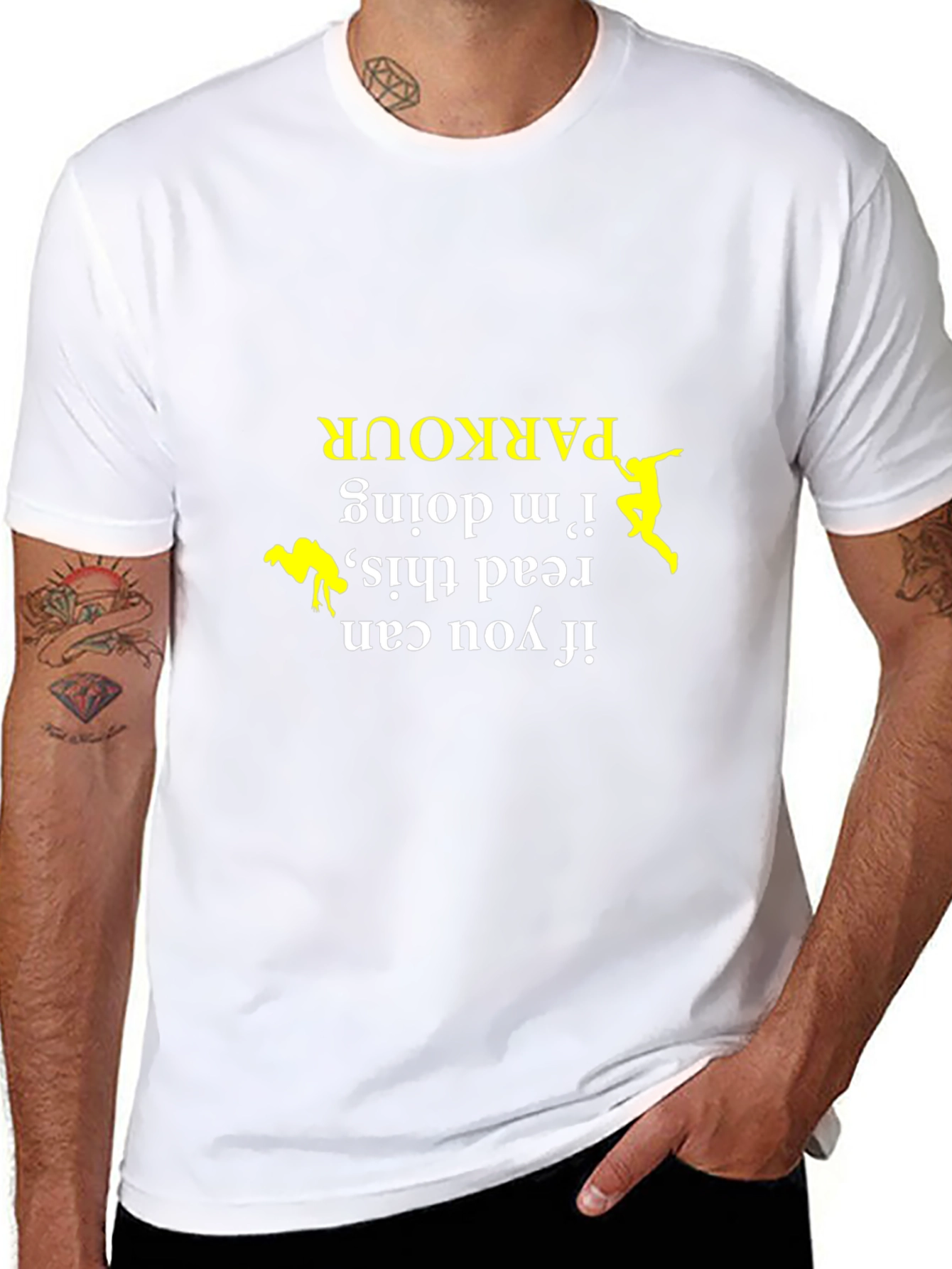 Parkour Graphic Tee: Read This If Im Doing Parkour