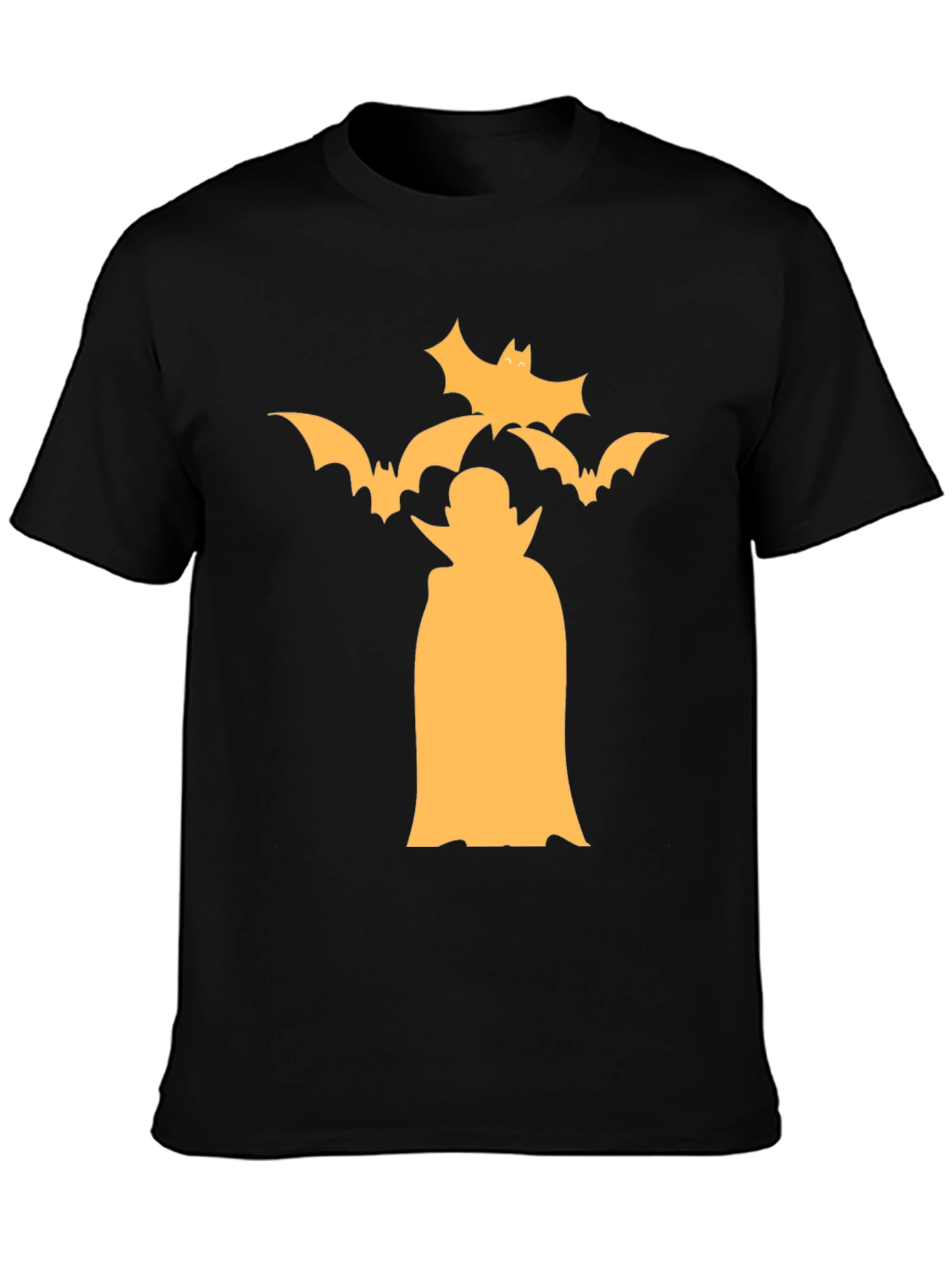 Halloween Dracula Vampire Bats Black T-Shirt
