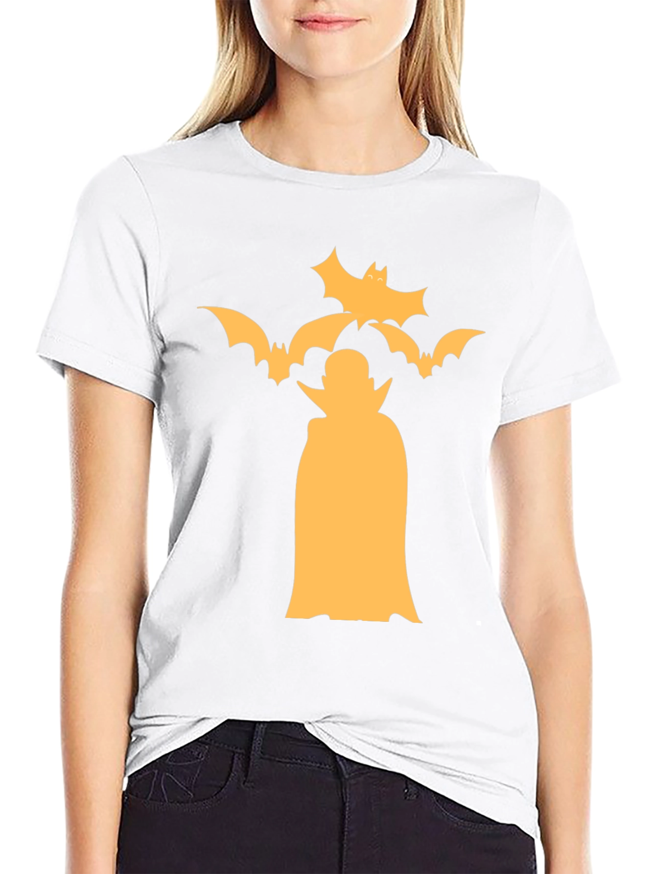 Halloween Dracula Vampire Bats Black T-Shirt