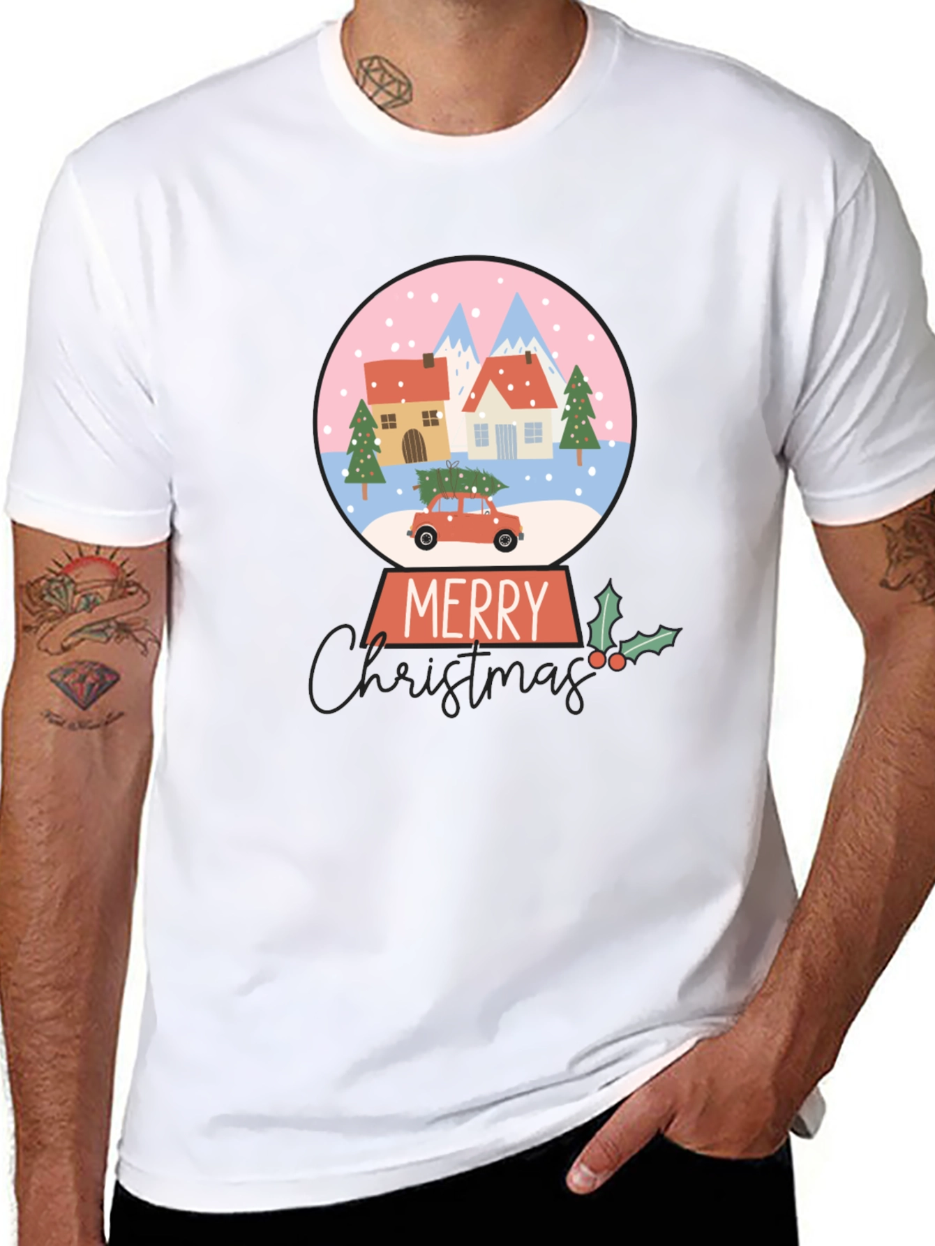 Merry Christmas Snow Globe T-Shirt