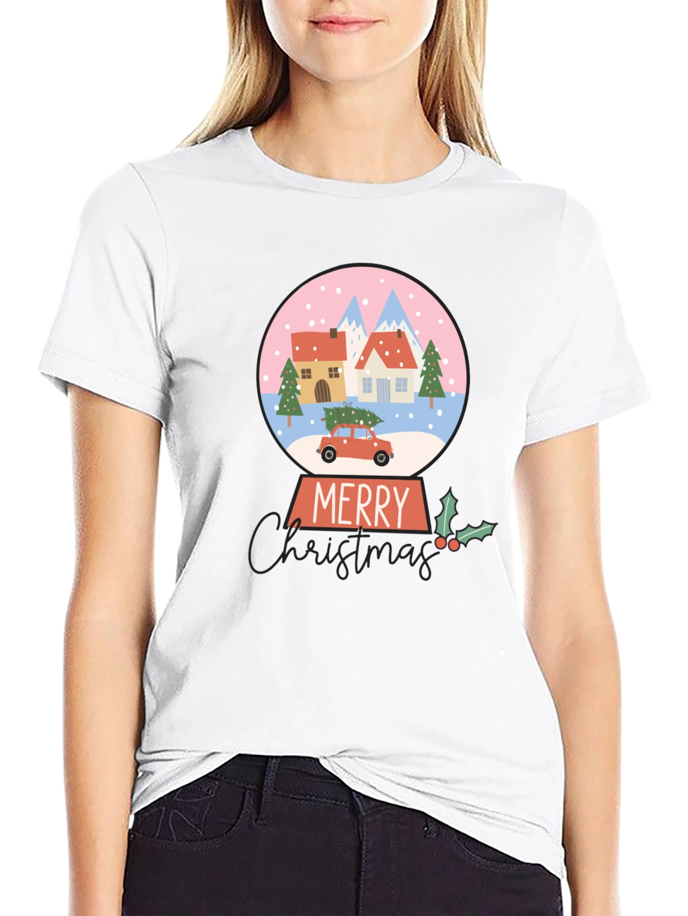 Merry Christmas Snow Globe T-Shirt
