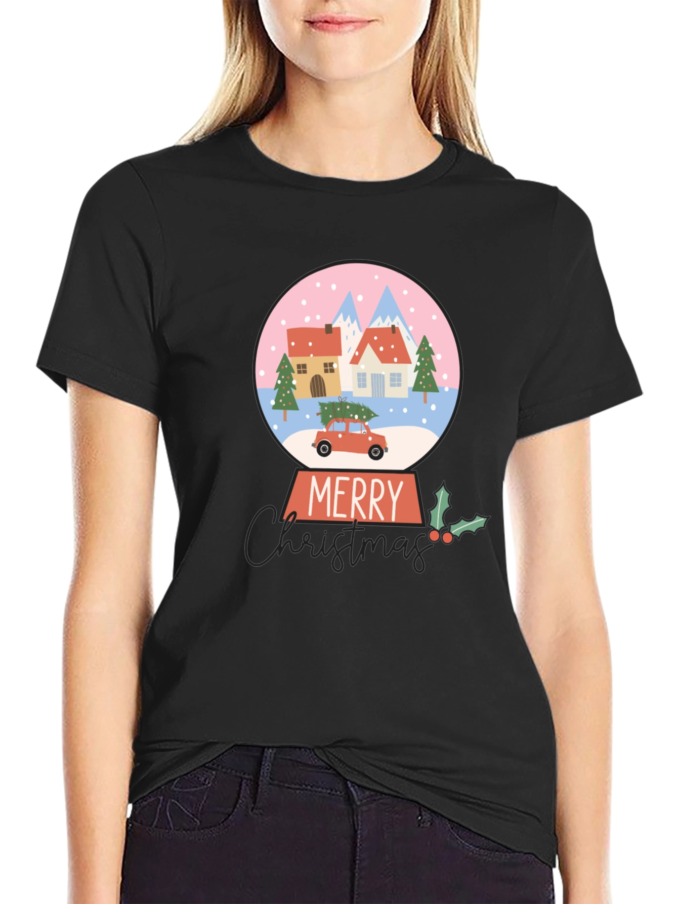 Merry Christmas Snow Globe T-Shirt