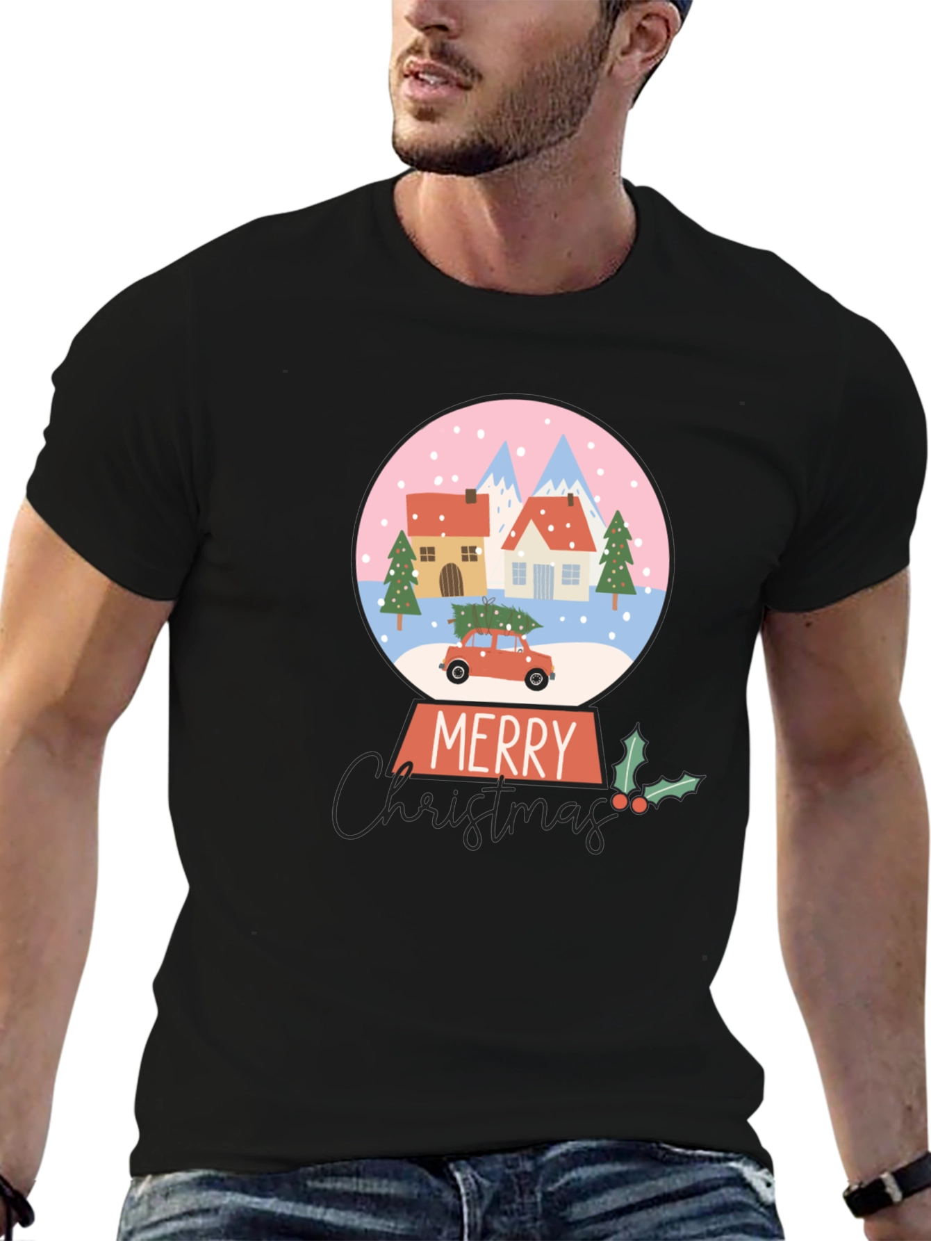 Merry Christmas Snow Globe T-Shirt