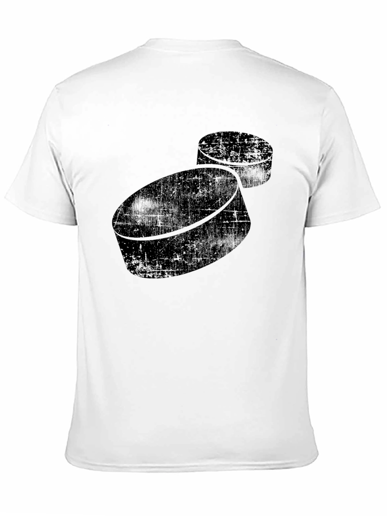 Hockey Puck Graphic Tee - Black