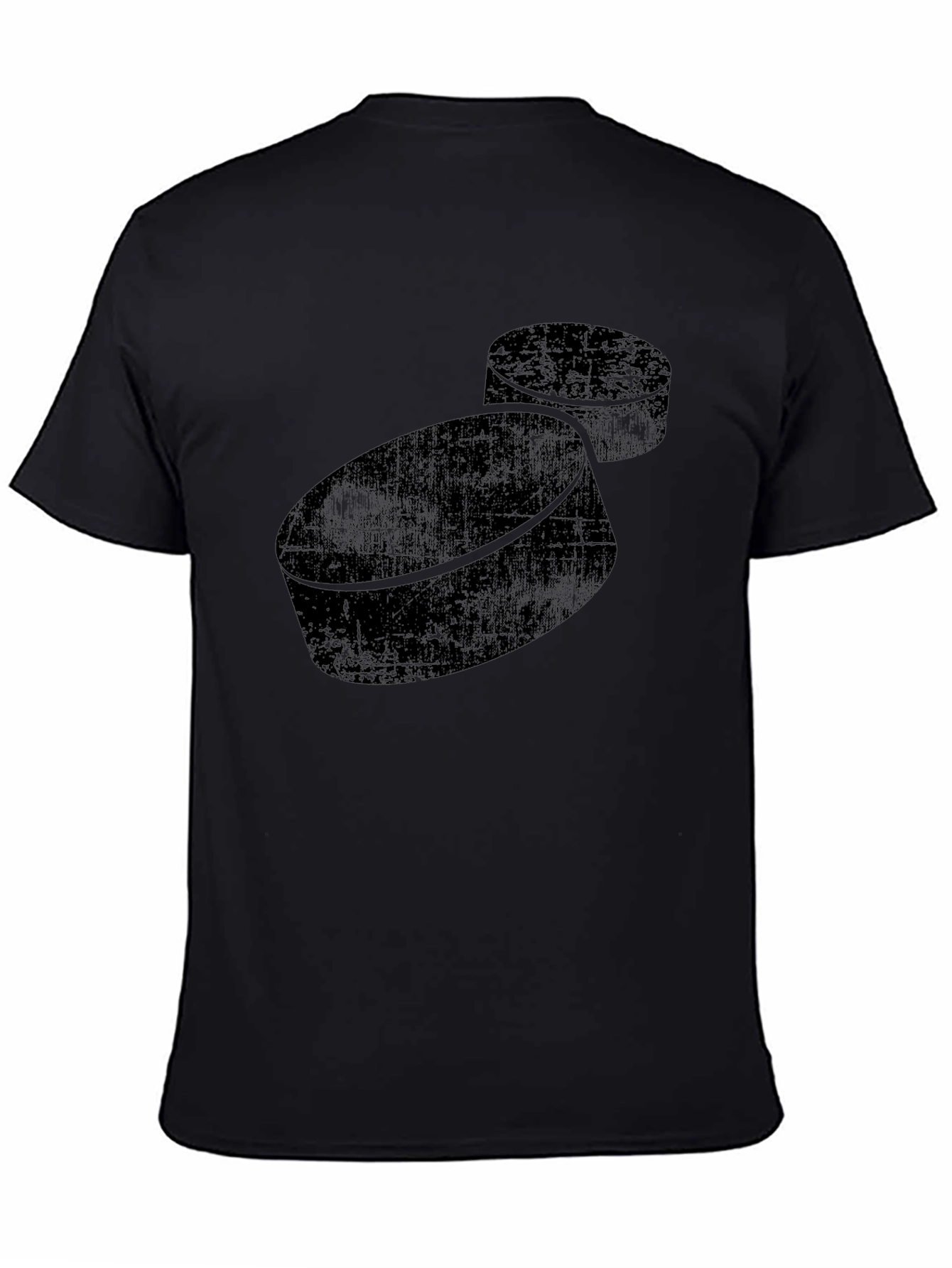 Hockey Puck Graphic Tee - Black