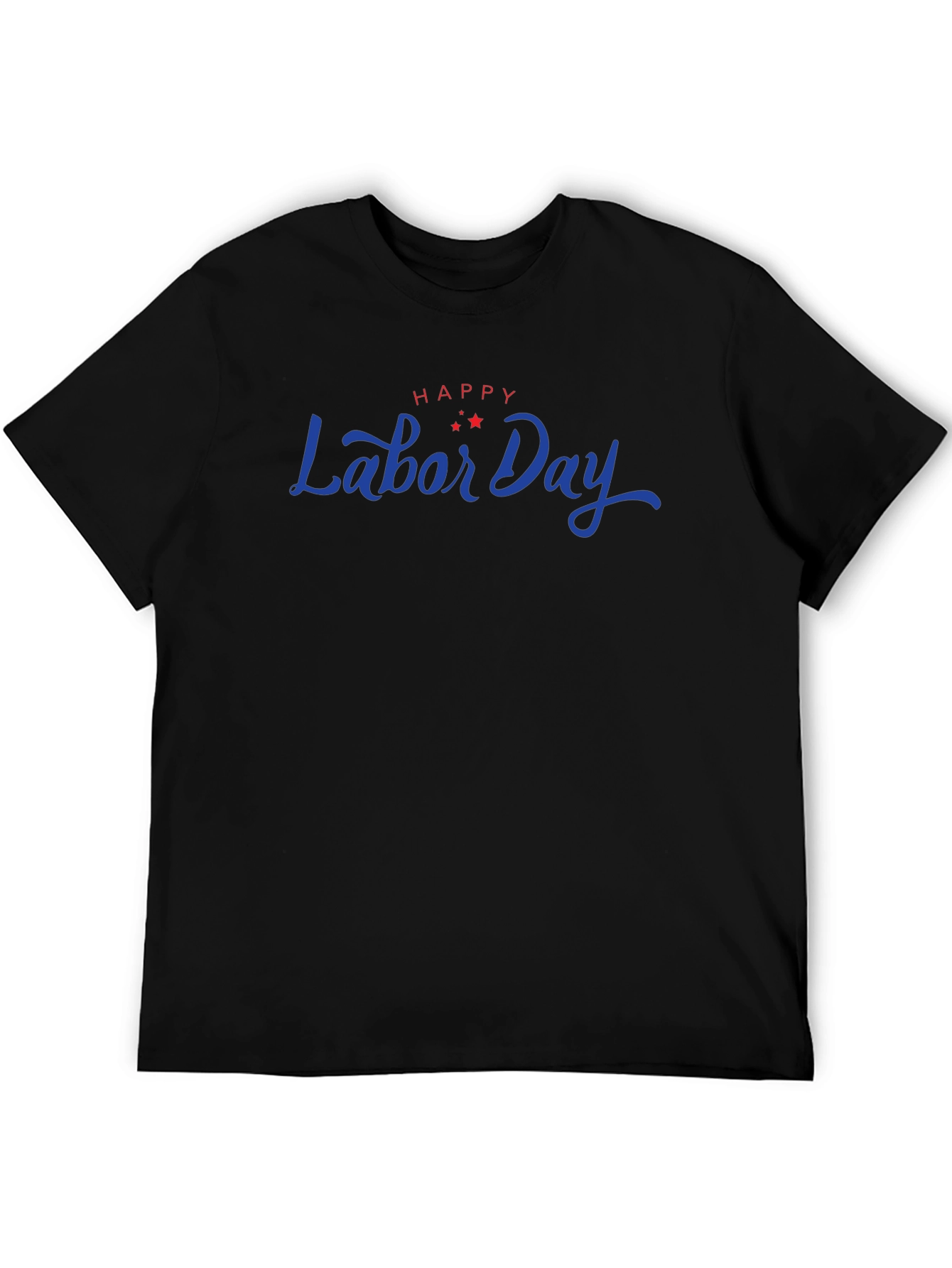 Happy Labor Day Graphic Tee - Black