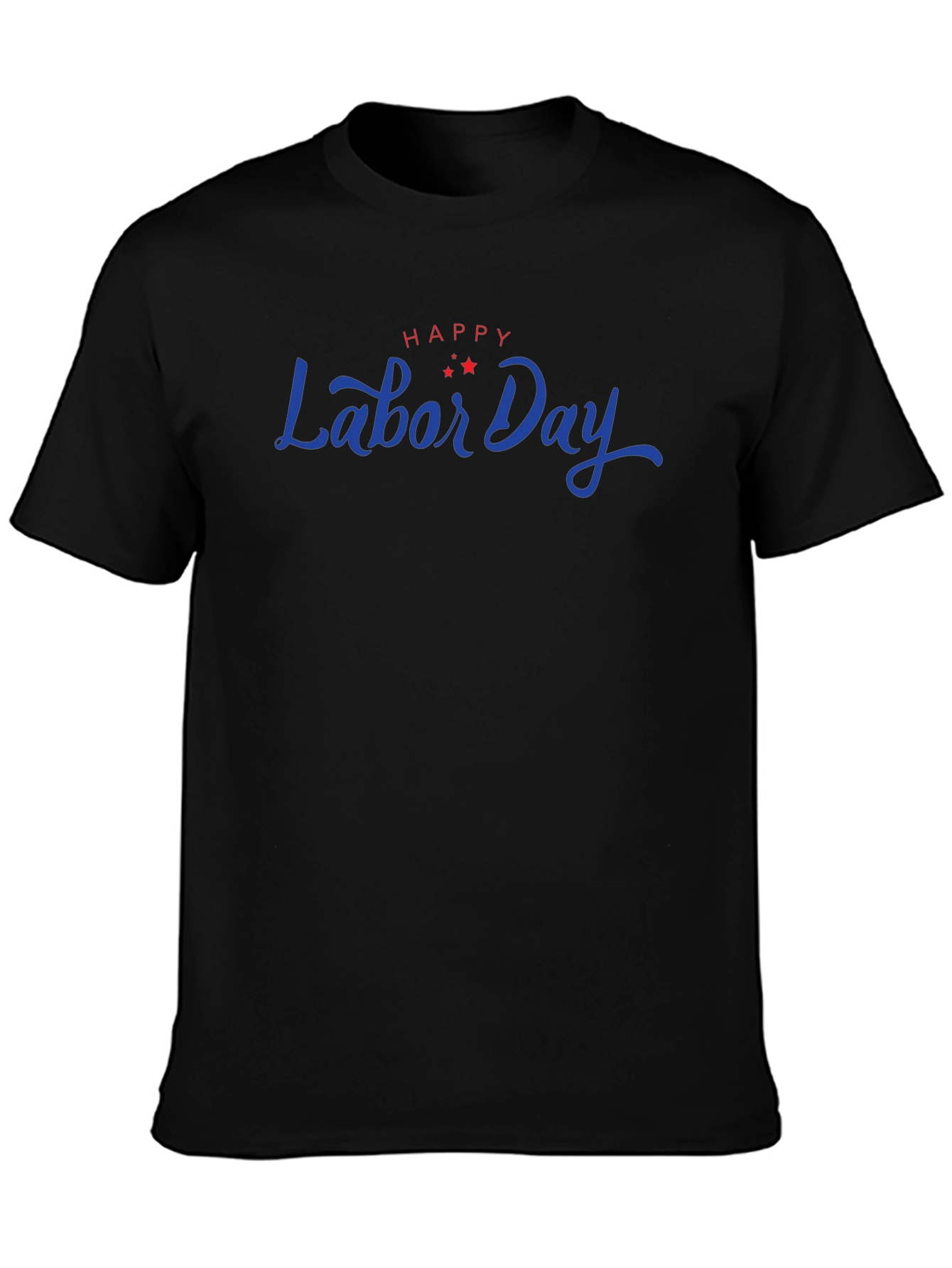 Happy Labor Day Graphic Tee - Black