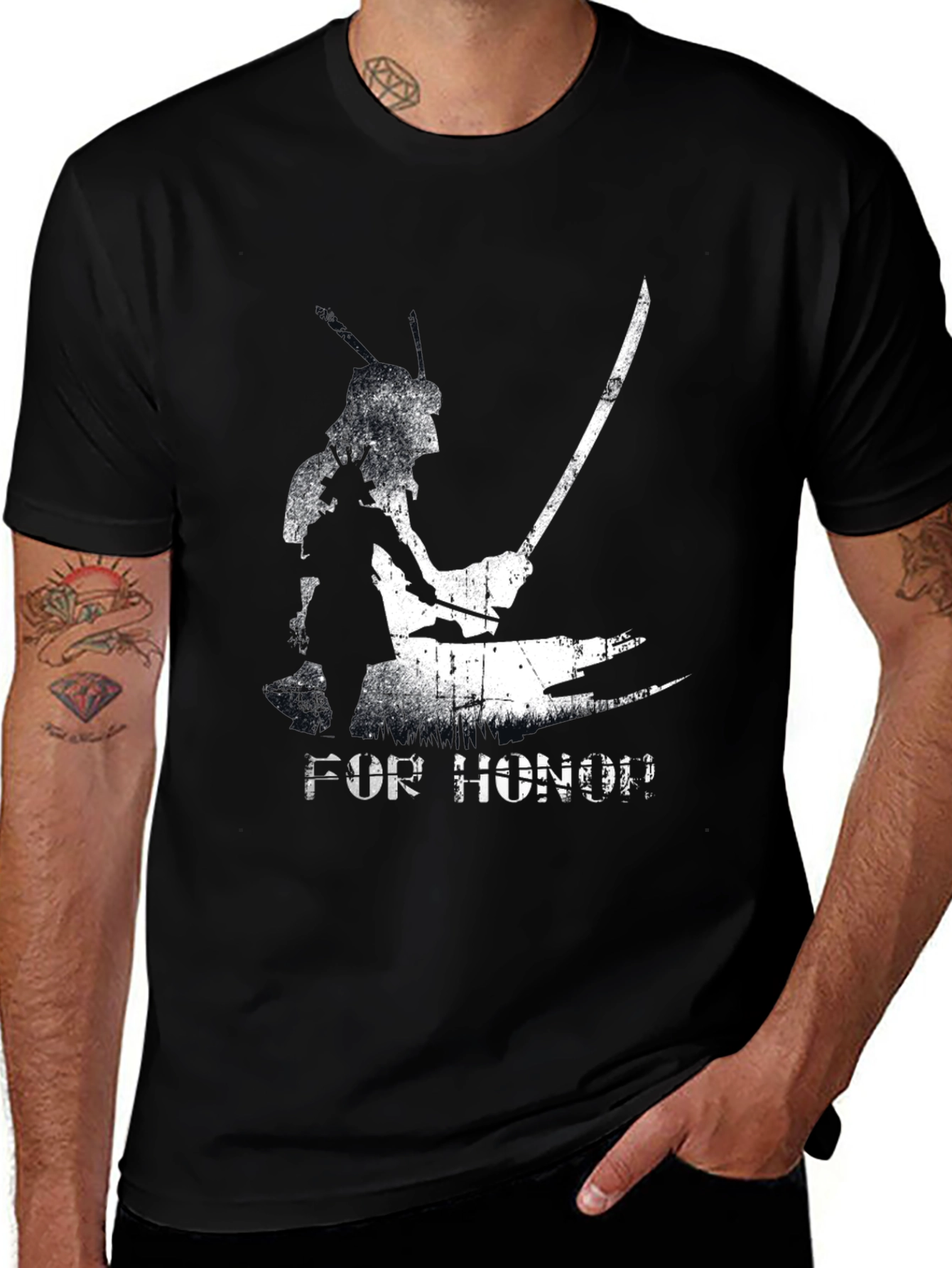 For Honor Samurai Graphic Black T-Shirt