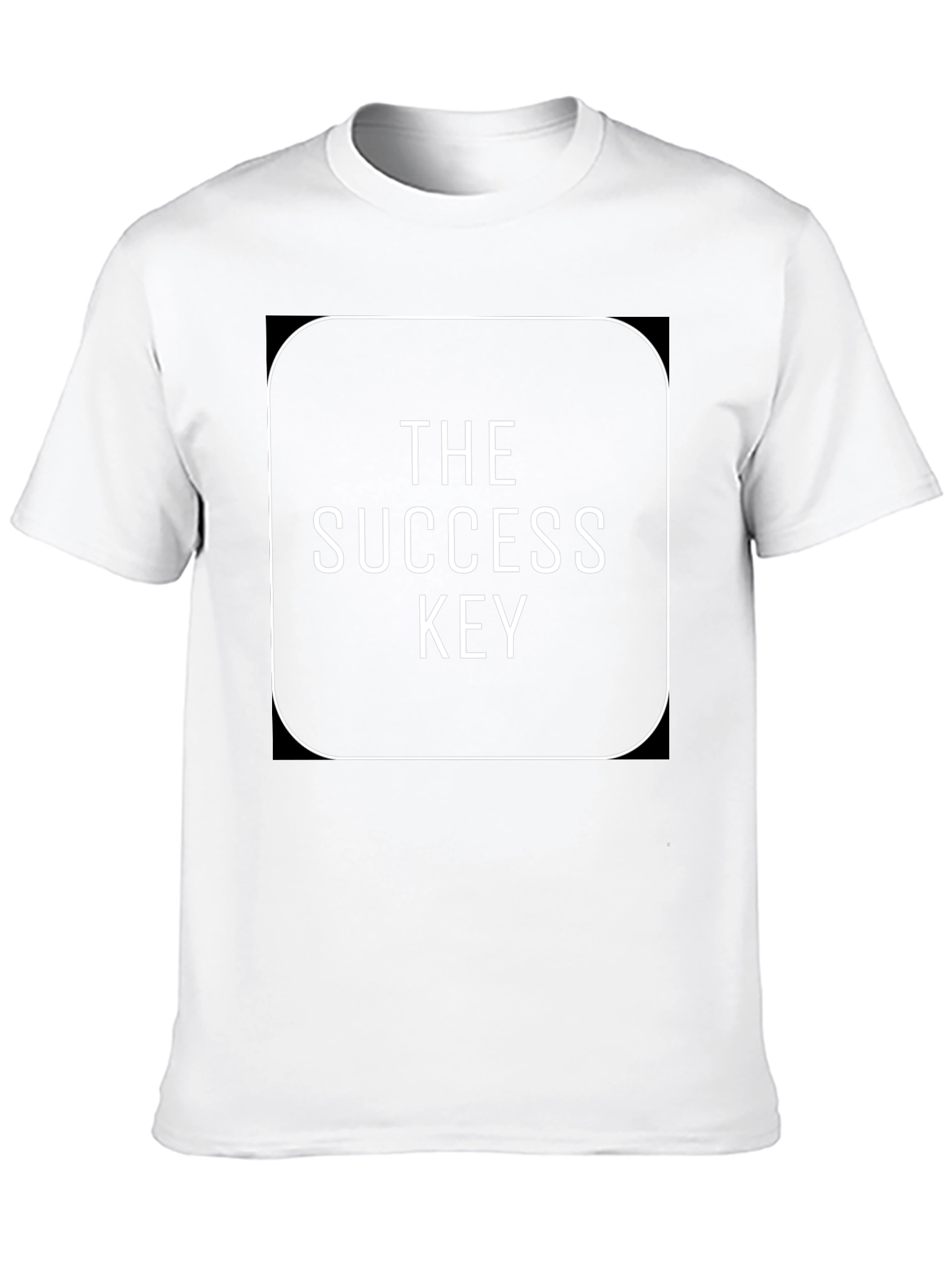 The Success Key Graphic T-Shirt - Stylish Black Tee