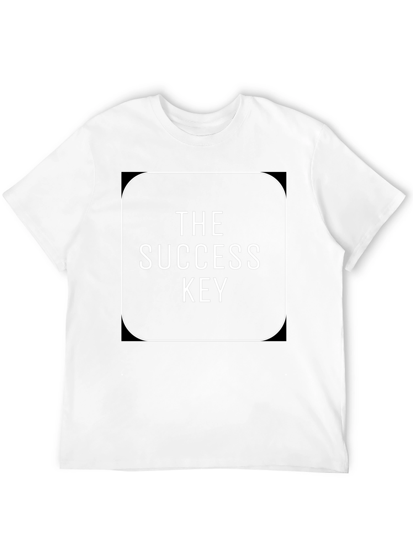The Success Key Graphic T-Shirt - Stylish Black Tee