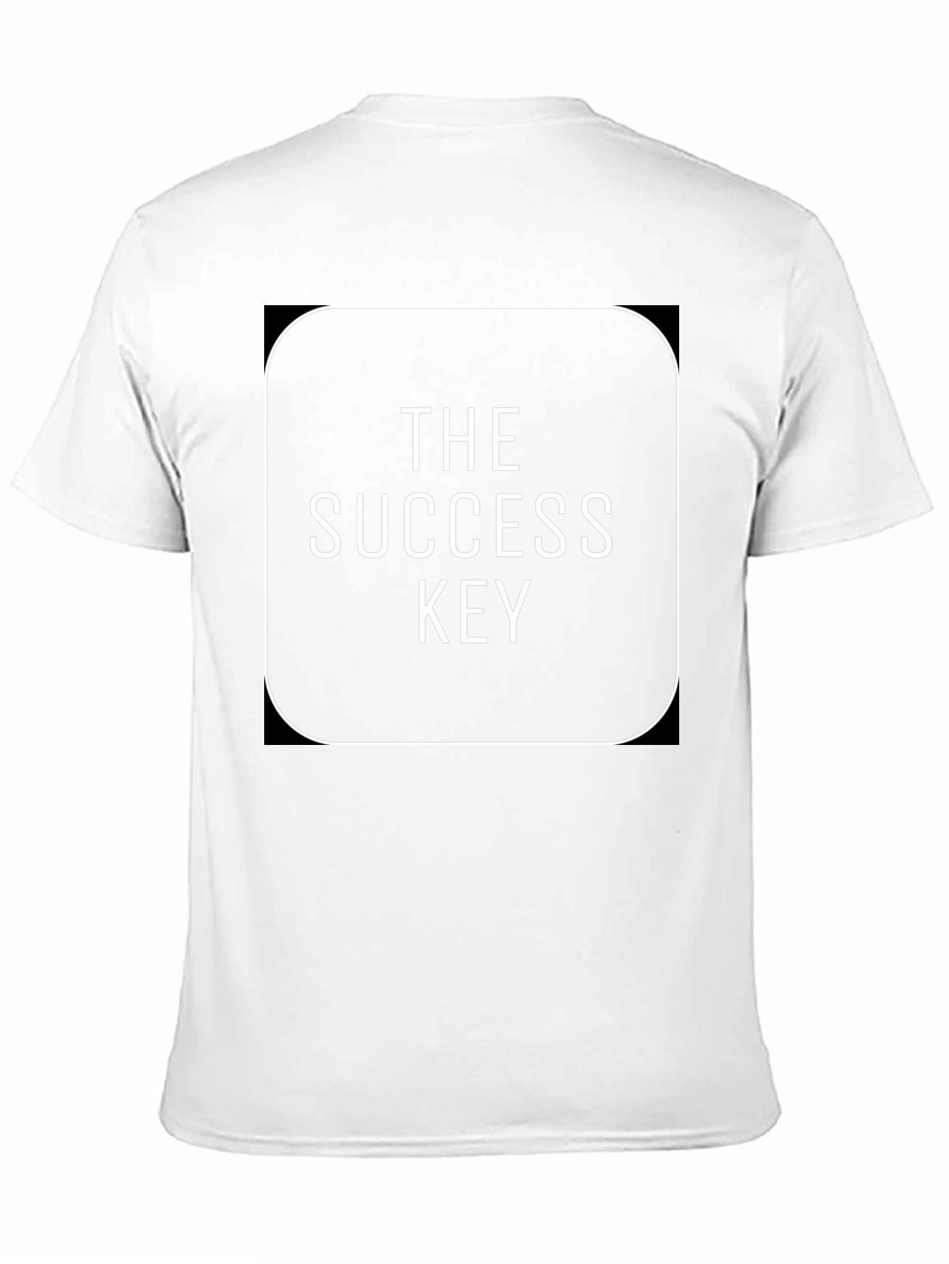 The Success Key Graphic T-Shirt - Stylish Black Tee
