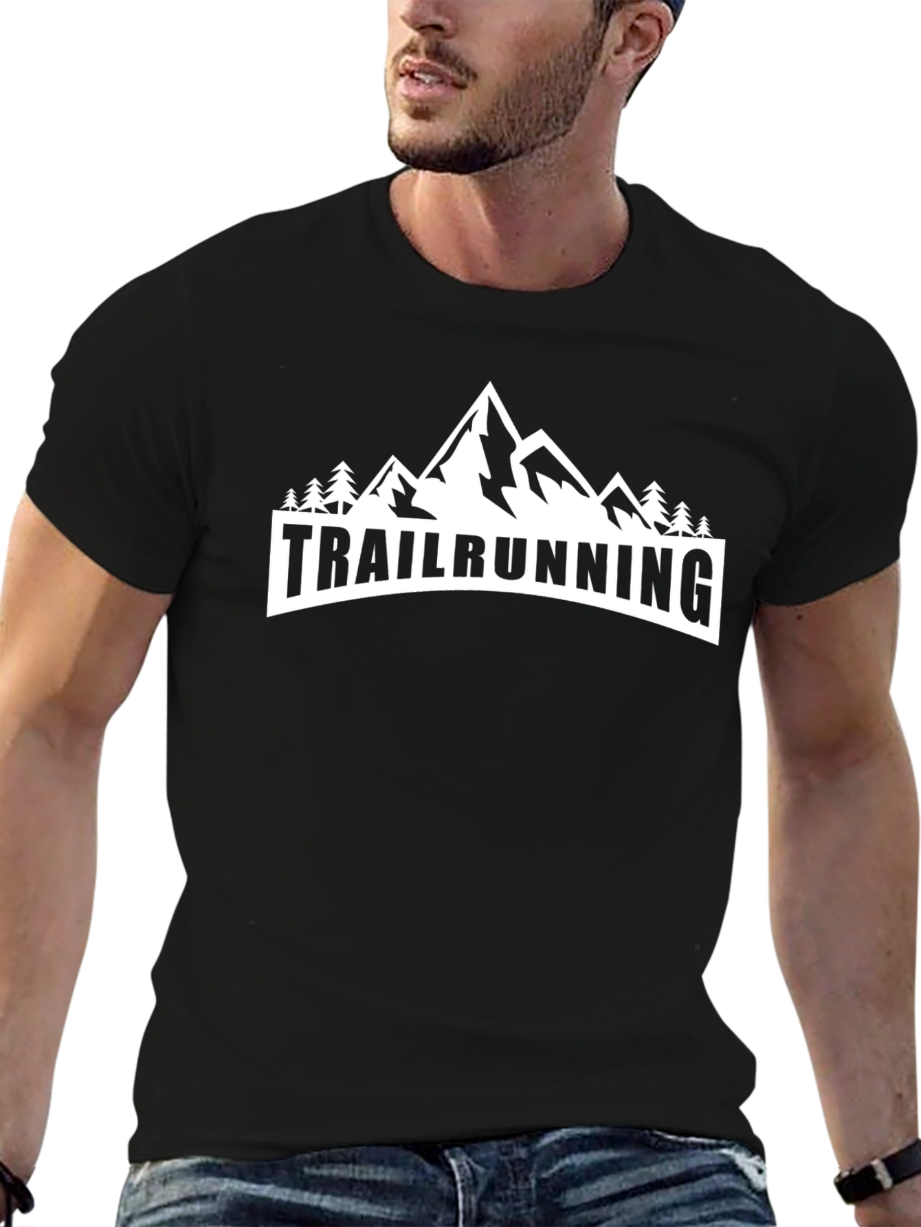 Trailrunning Graphic T-Shirt - Mountain Design