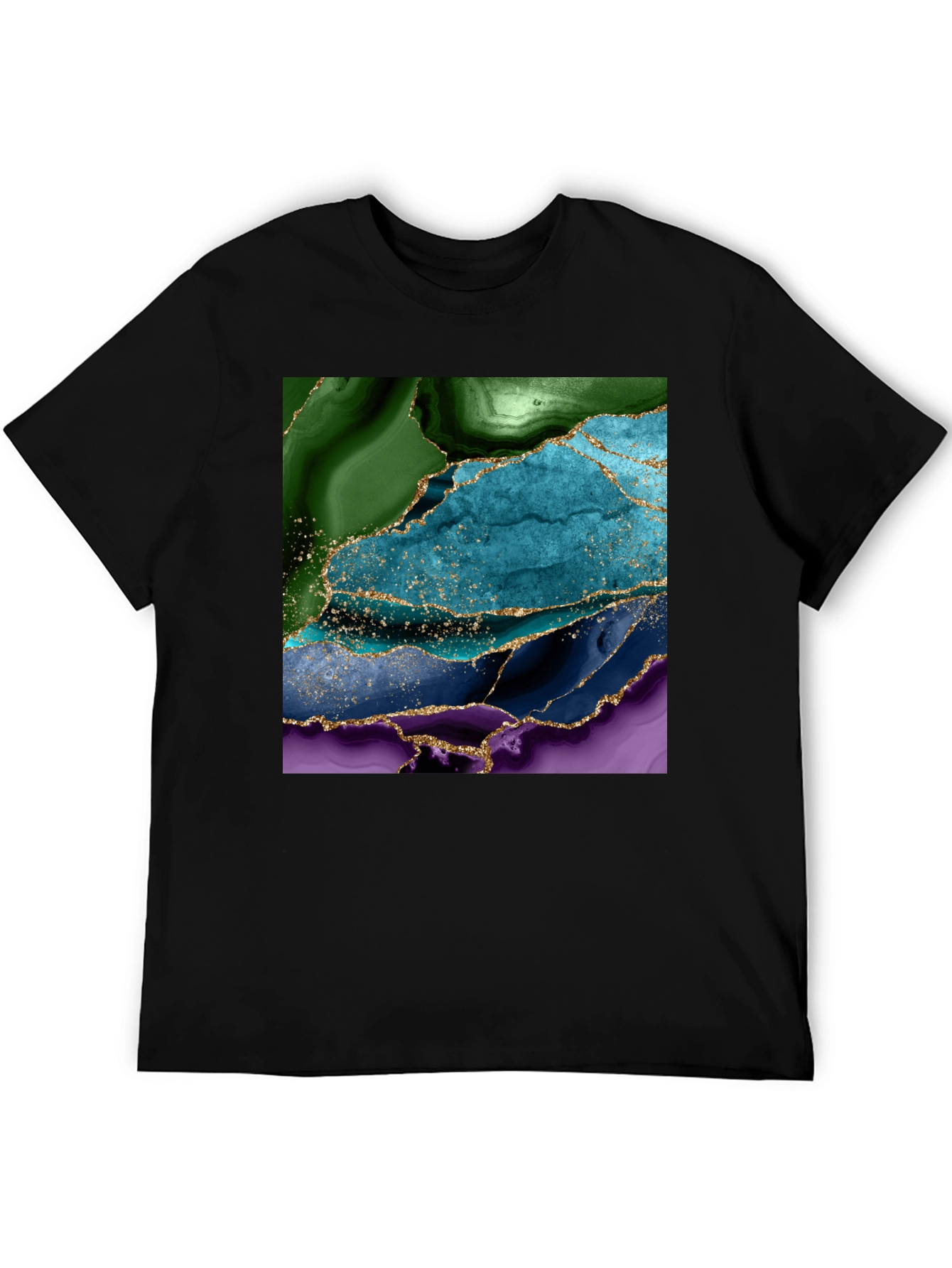 Abstract Agate Gemstone Graphic T-Shirt