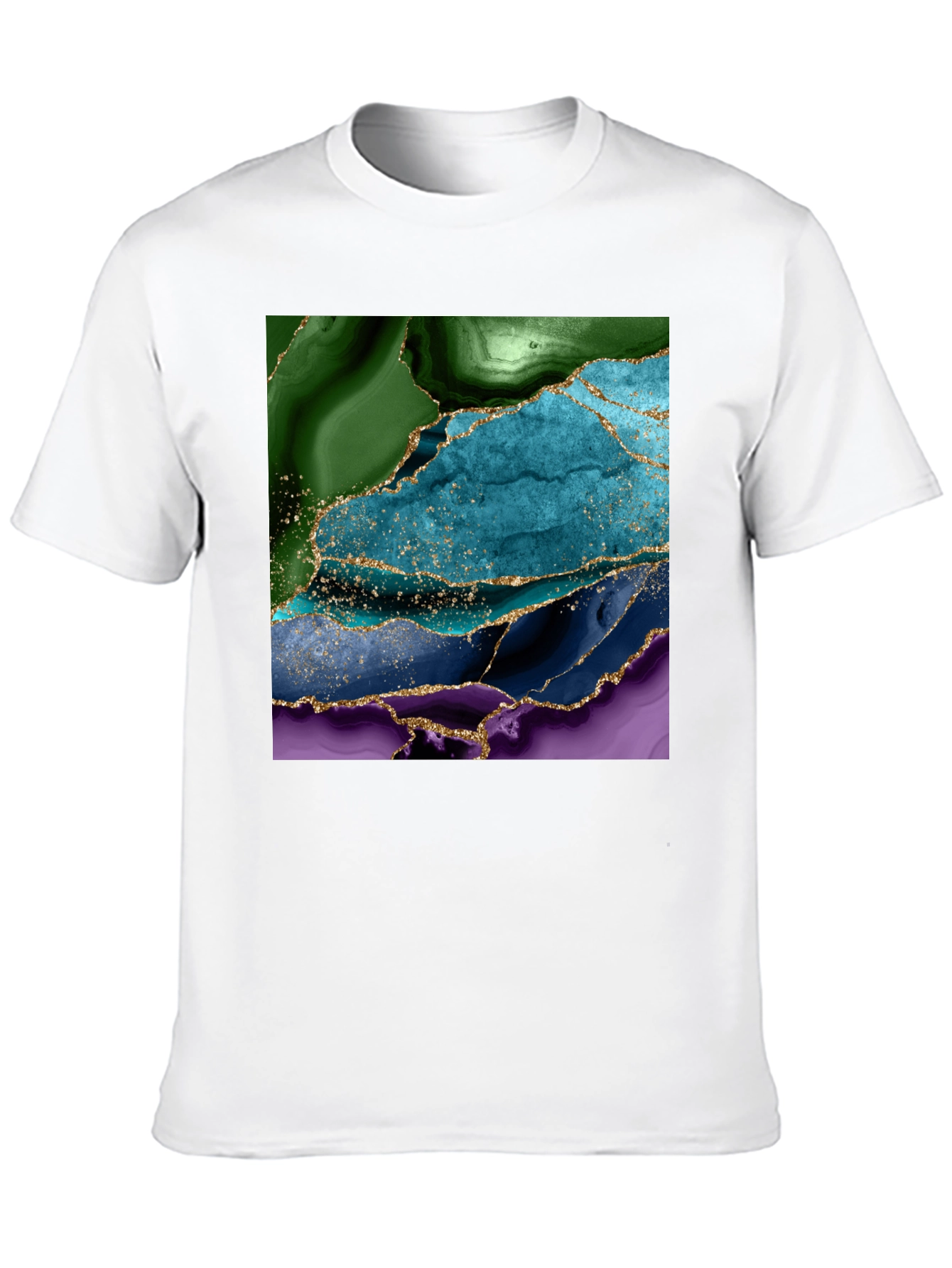 Abstract Agate Gemstone Graphic T-Shirt