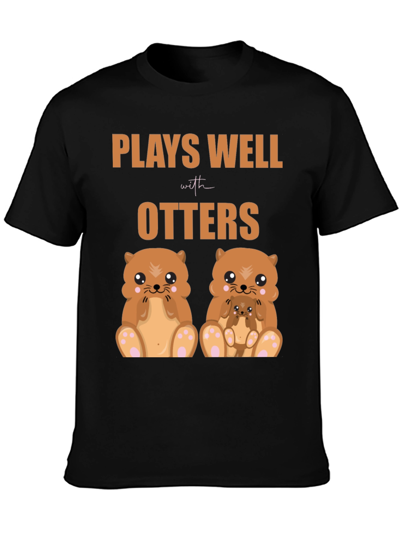 Plays Well with Otters Graphic T-Shirt