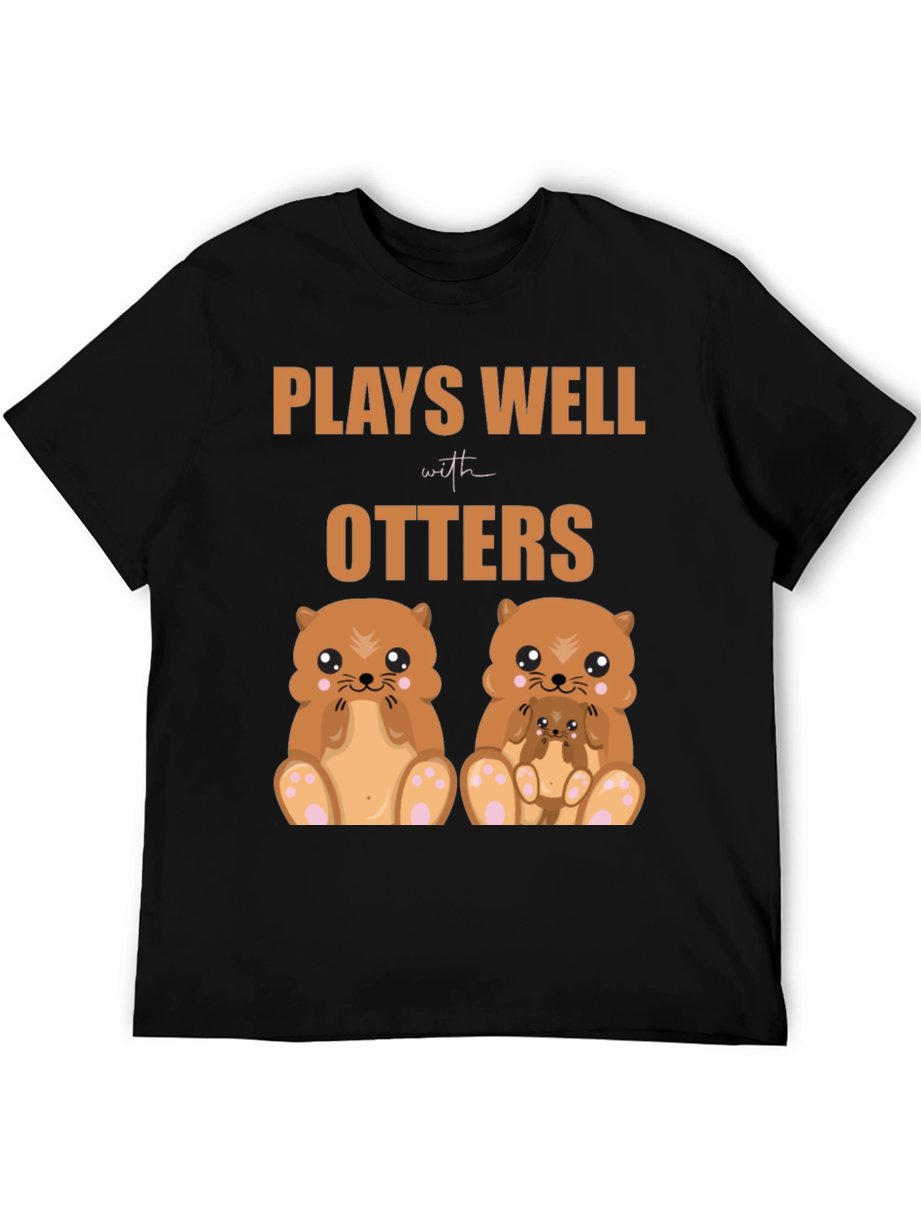 Plays Well with Otters Graphic T-Shirt
