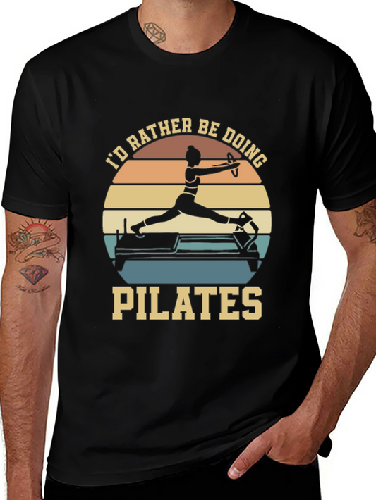 Id Rather Be Doing Pilates Graphic Tee