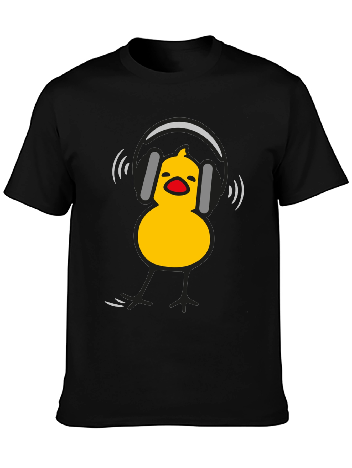 DJ Chick Graphic Tee - Black Cotton T-Shirt