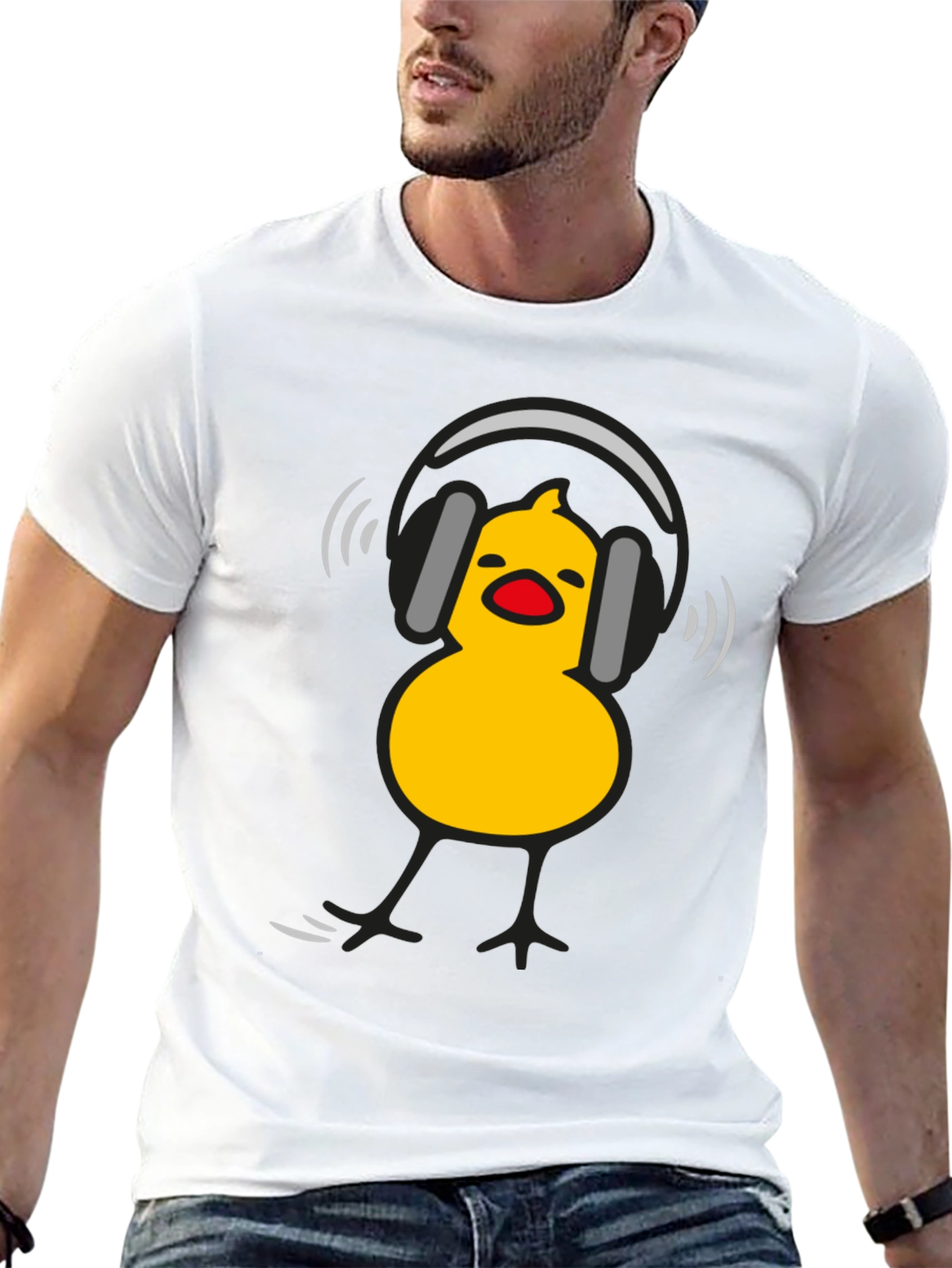 DJ Chick Graphic Tee - Black Cotton T-Shirt