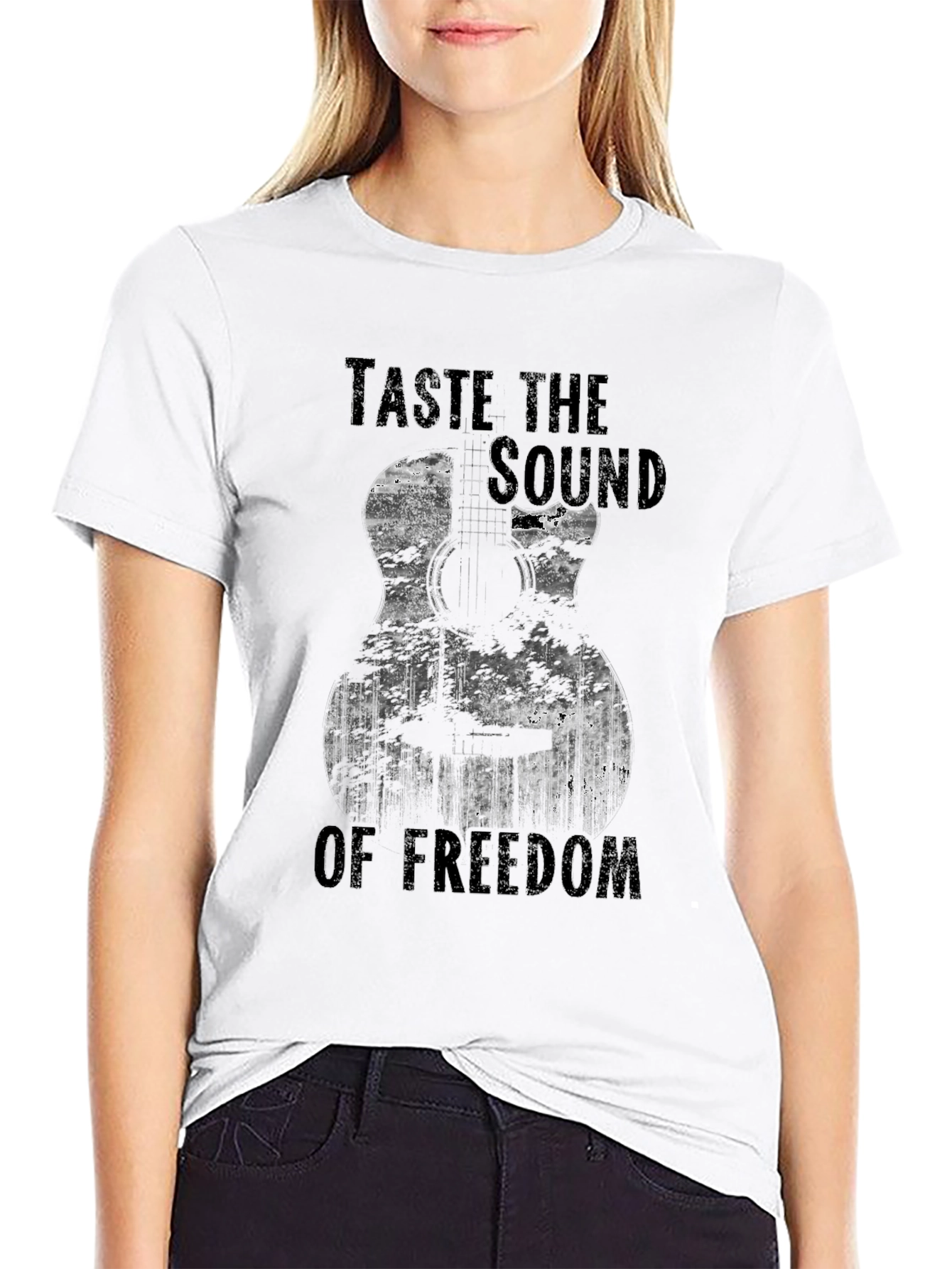 Taste the Sound of Freedom Guitar T-Shirt