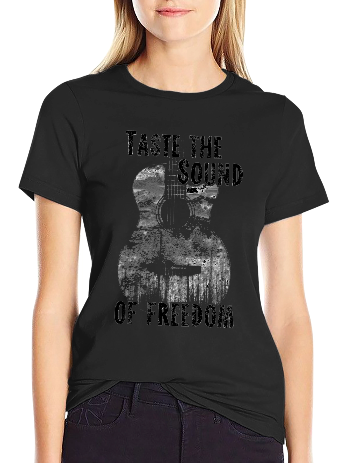 Taste the Sound of Freedom Guitar T-Shirt