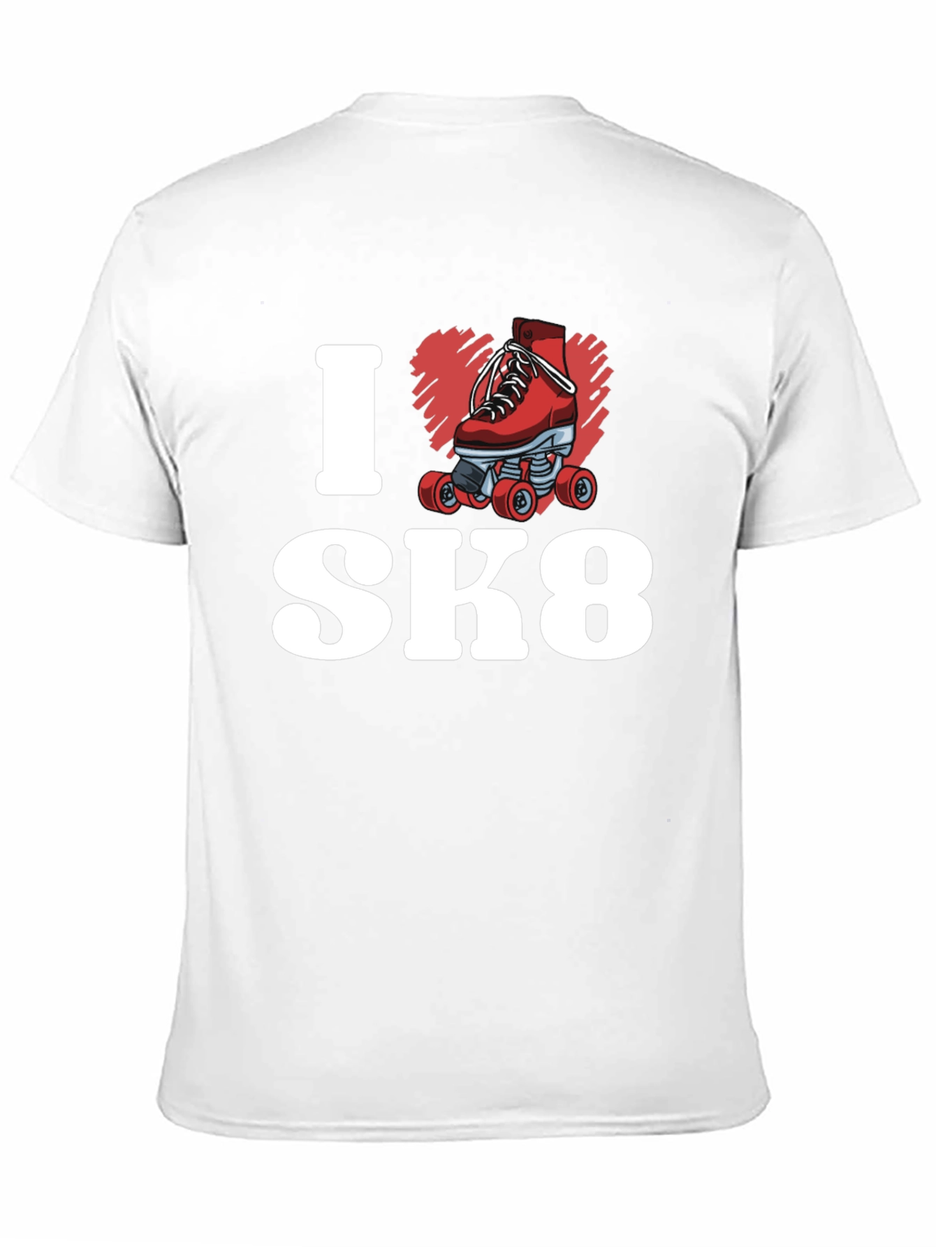 I Heart SK8 T-Shirt - Roller Skate Design