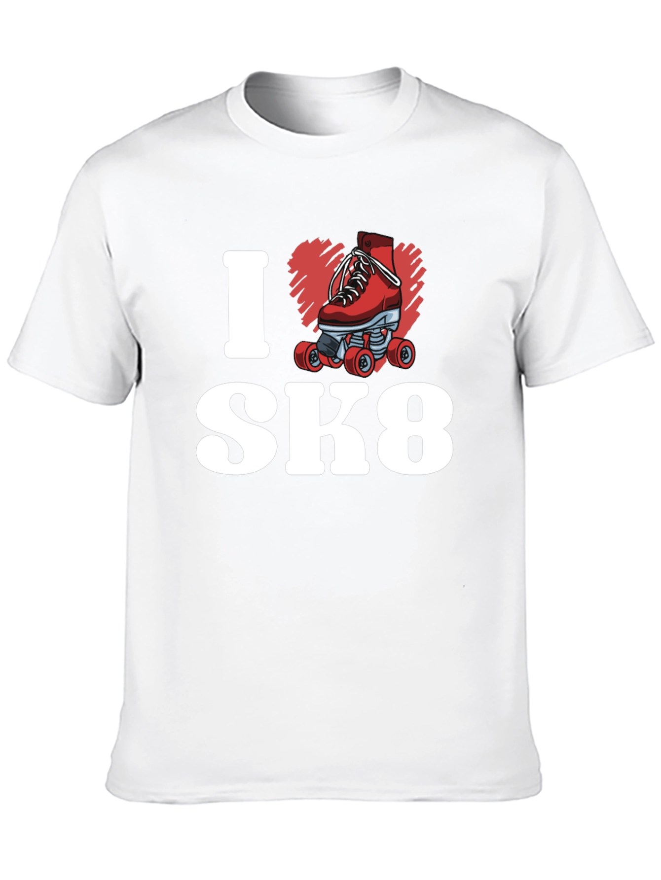 I Heart SK8 T-Shirt - Roller Skate Design