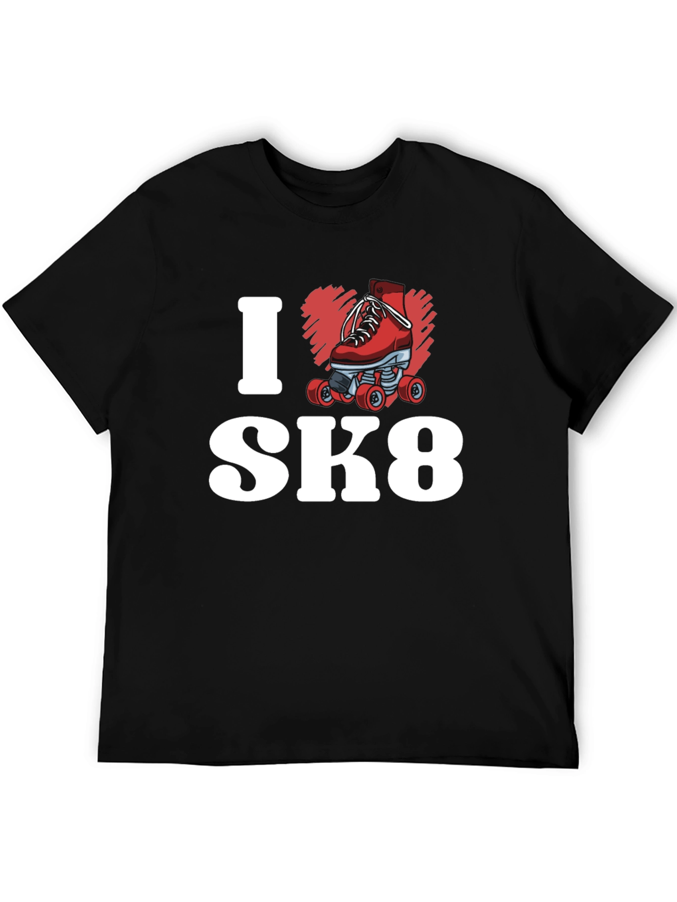 I Heart SK8 T-Shirt - Roller Skate Design