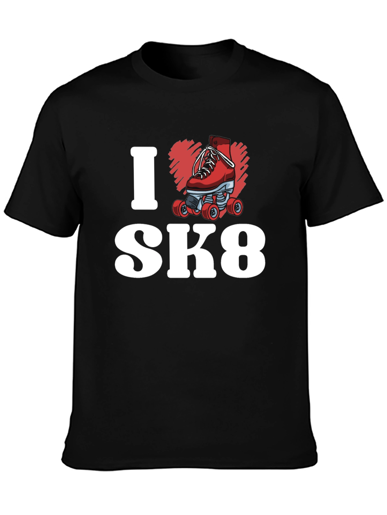 I Heart SK8 T-Shirt - Roller Skate Design