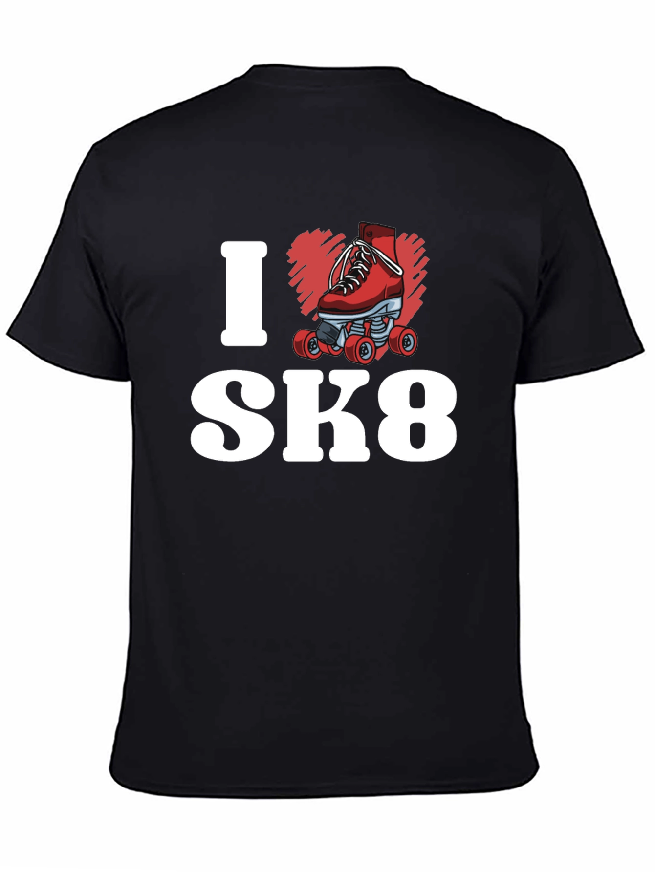 I Heart SK8 T-Shirt - Roller Skate Design