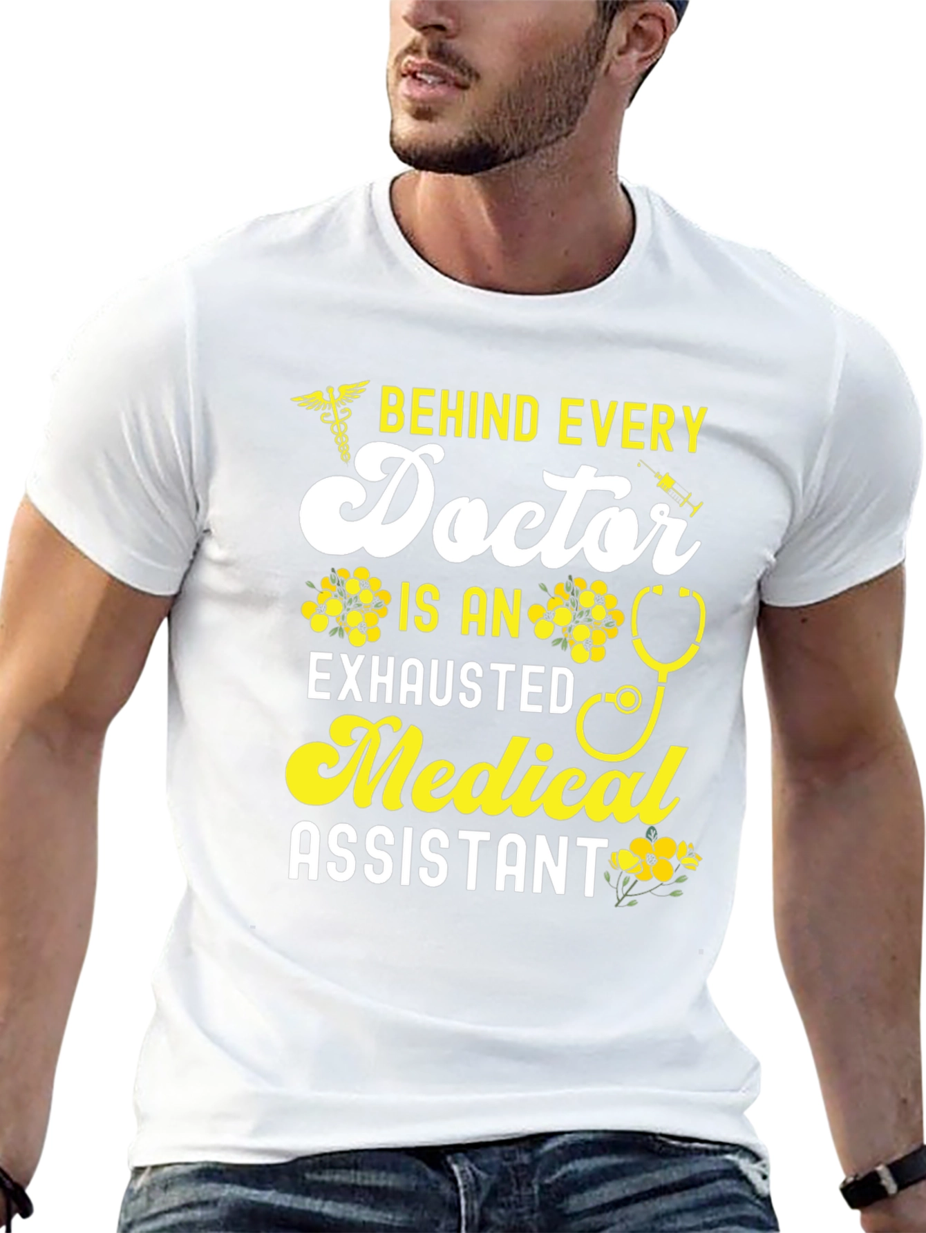 Exhausted Medical Assistant Graphic Tee