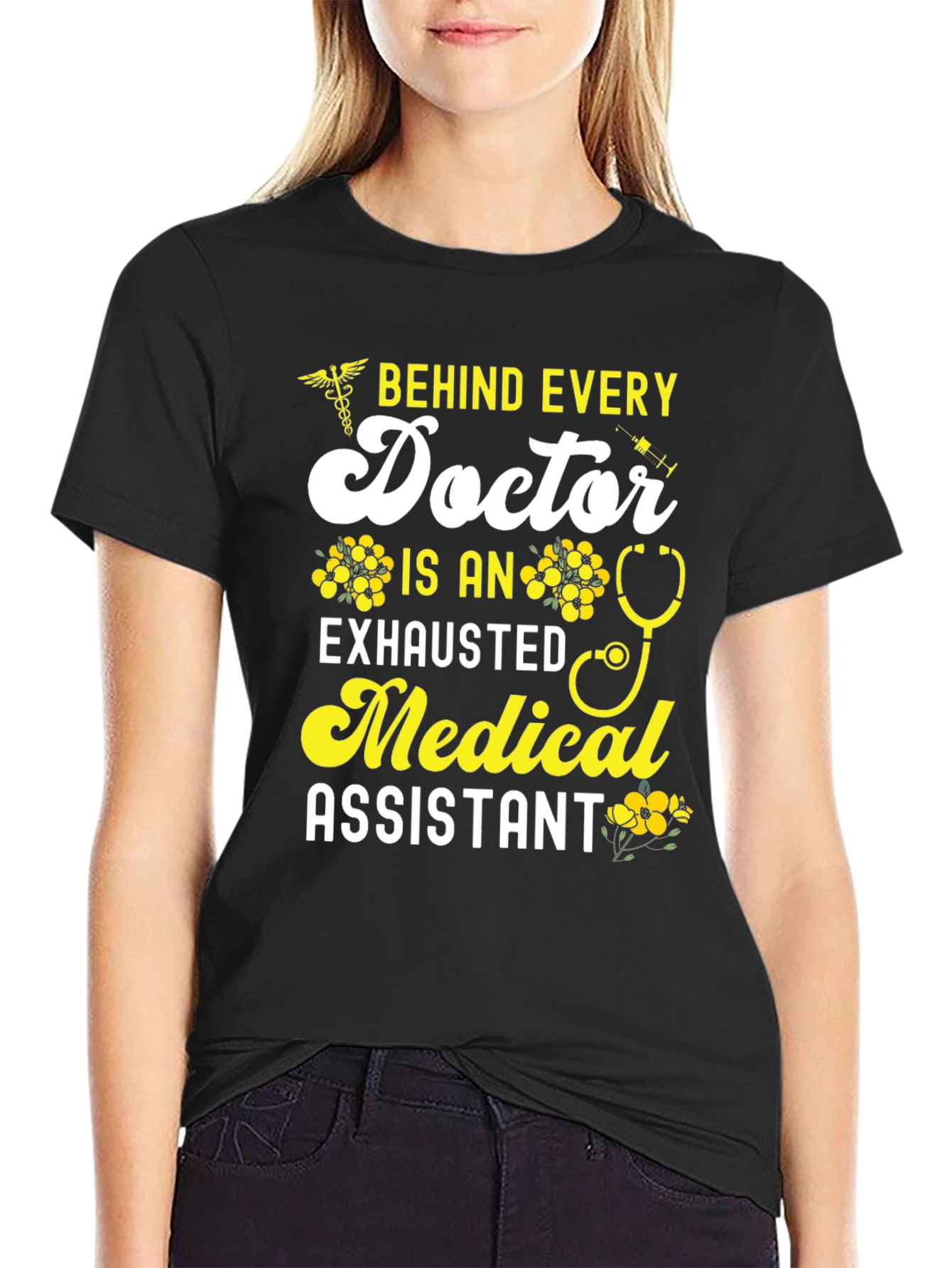 Exhausted Medical Assistant Graphic Tee