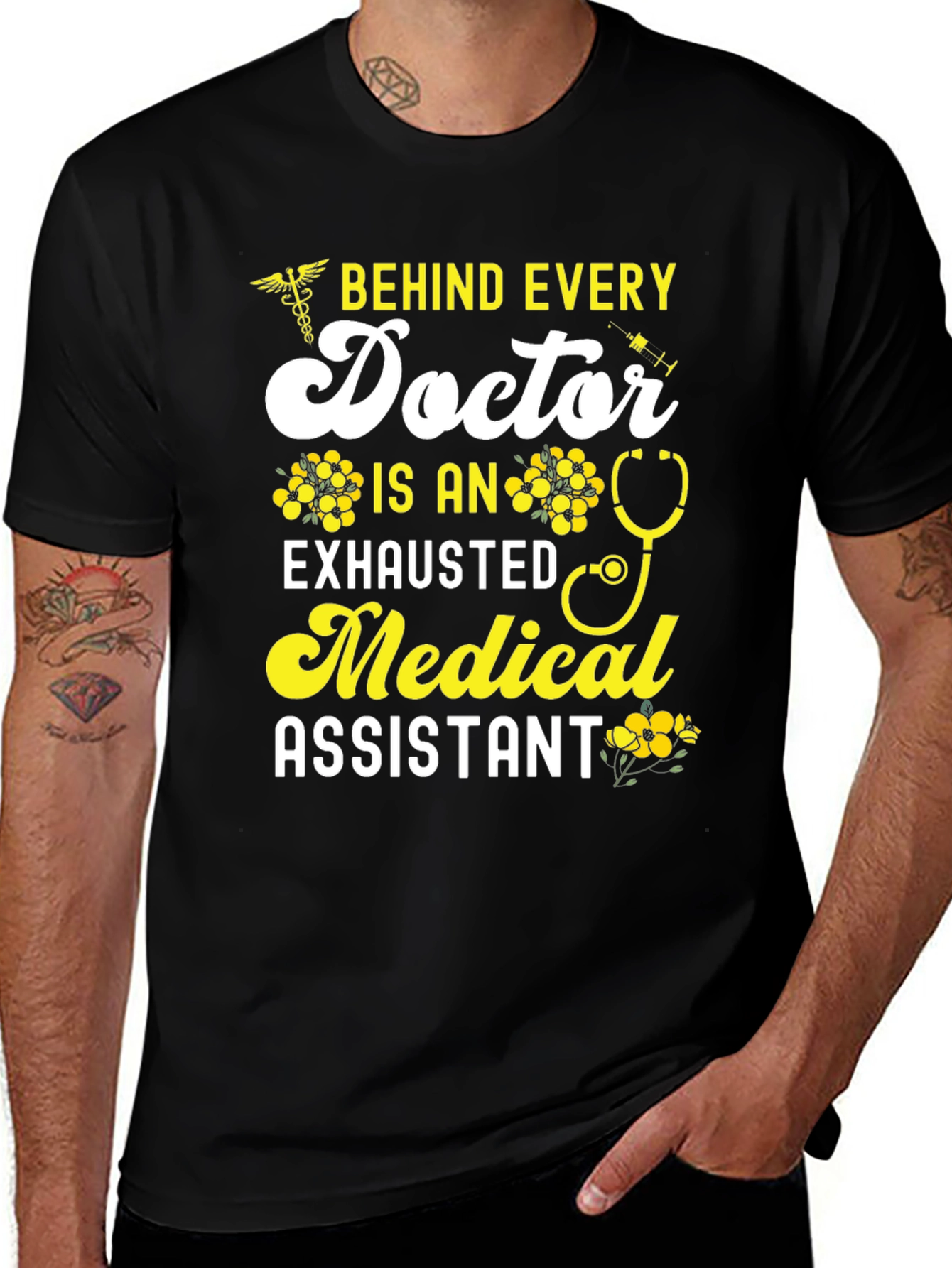 Exhausted Medical Assistant Graphic Tee